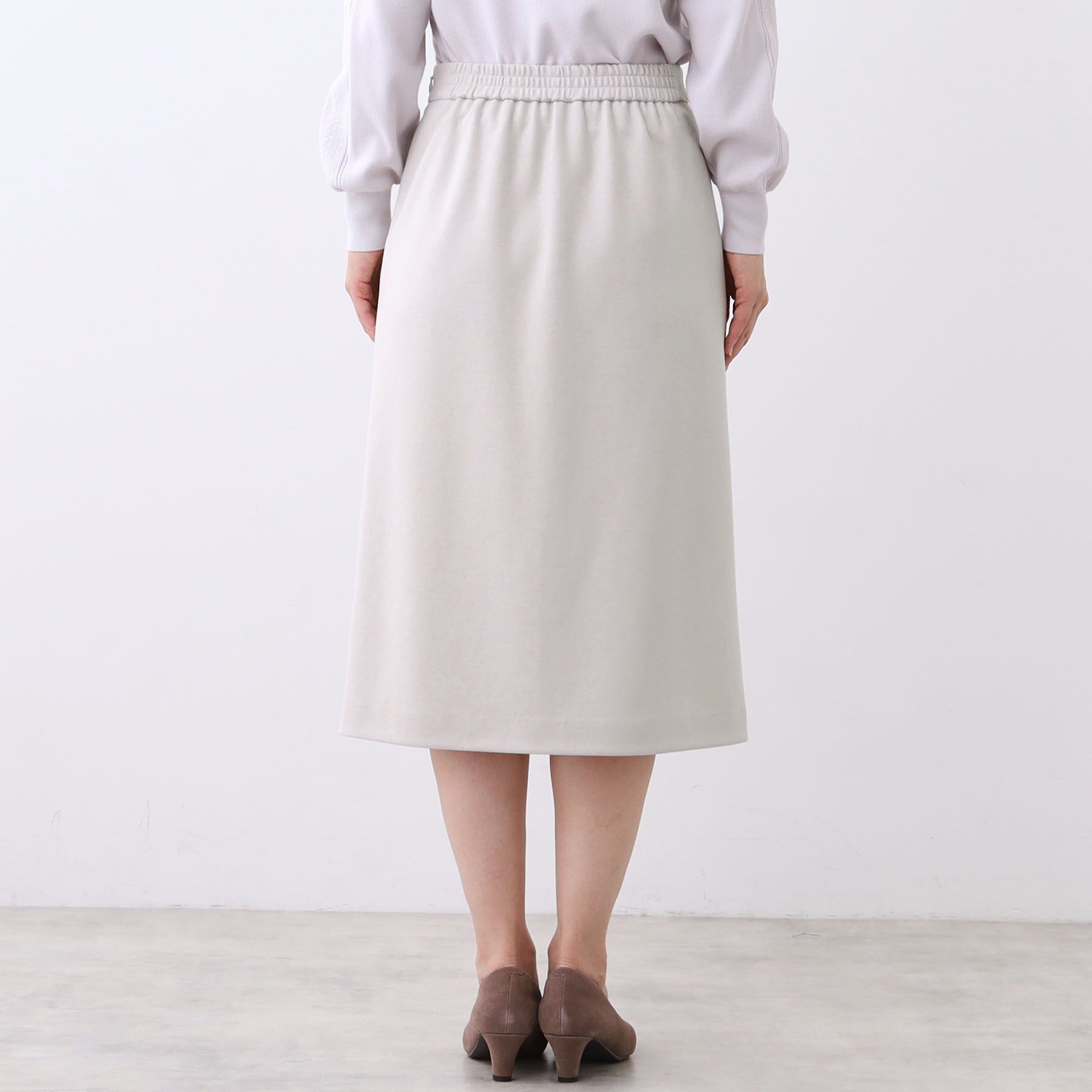 Reflect「【セットアップ可／すっきりシルエット／通勤におすすめ◎】キレイめジャージタイトスカート」|スカート|