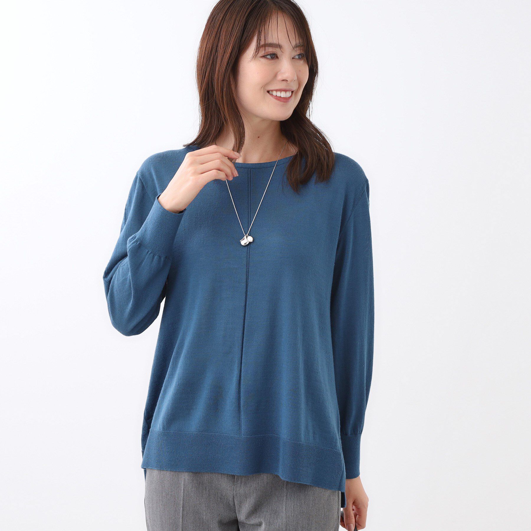 Reflect「【ちくちくしない／アンサンブル可／通勤におすすめ◎】オフボディニット」|ニット・セーター|