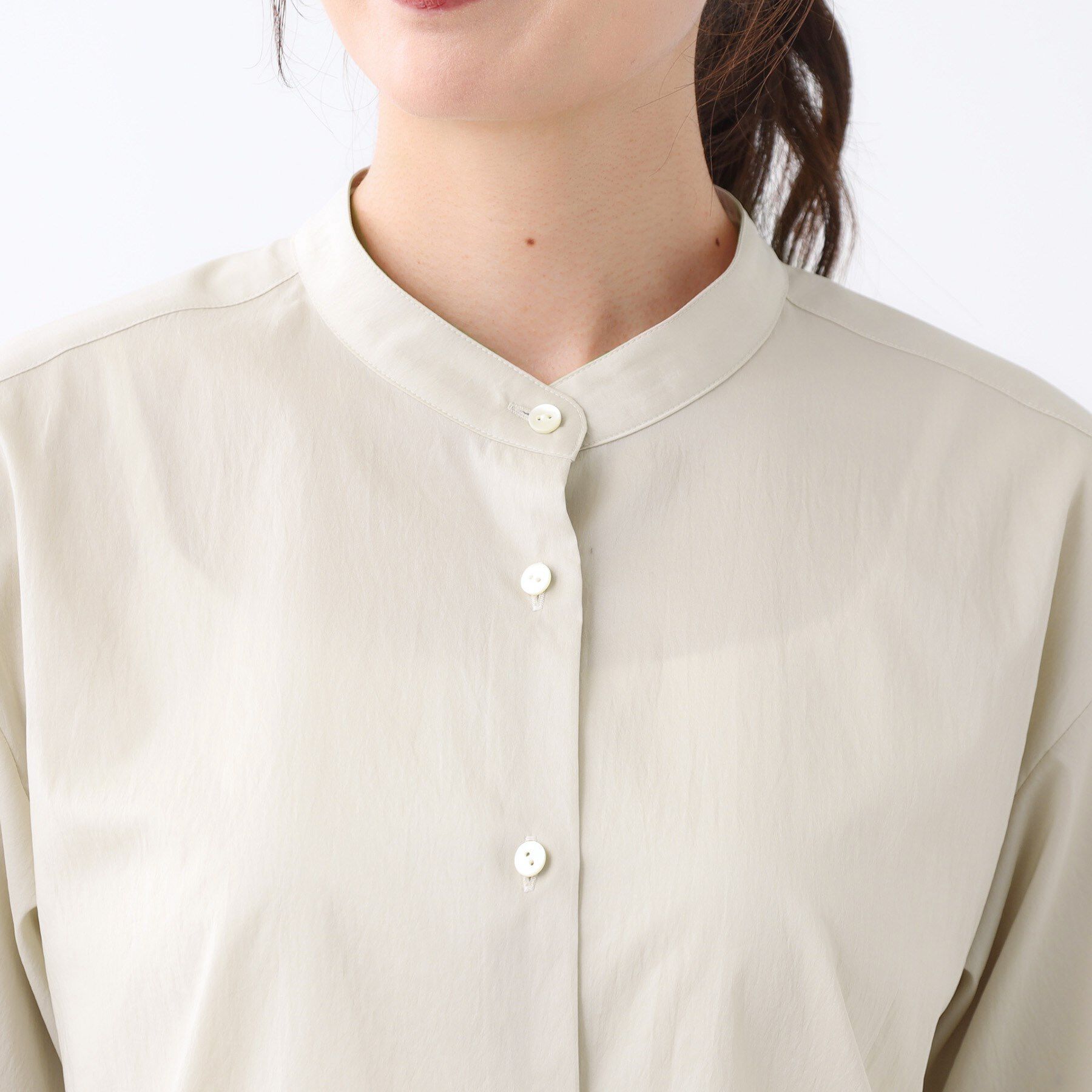 Reflect「【さらっと一枚で決まる／重ね着にもおすすめ◎】タックスリーブシャツブラウス」|シャツ・ブラウス|