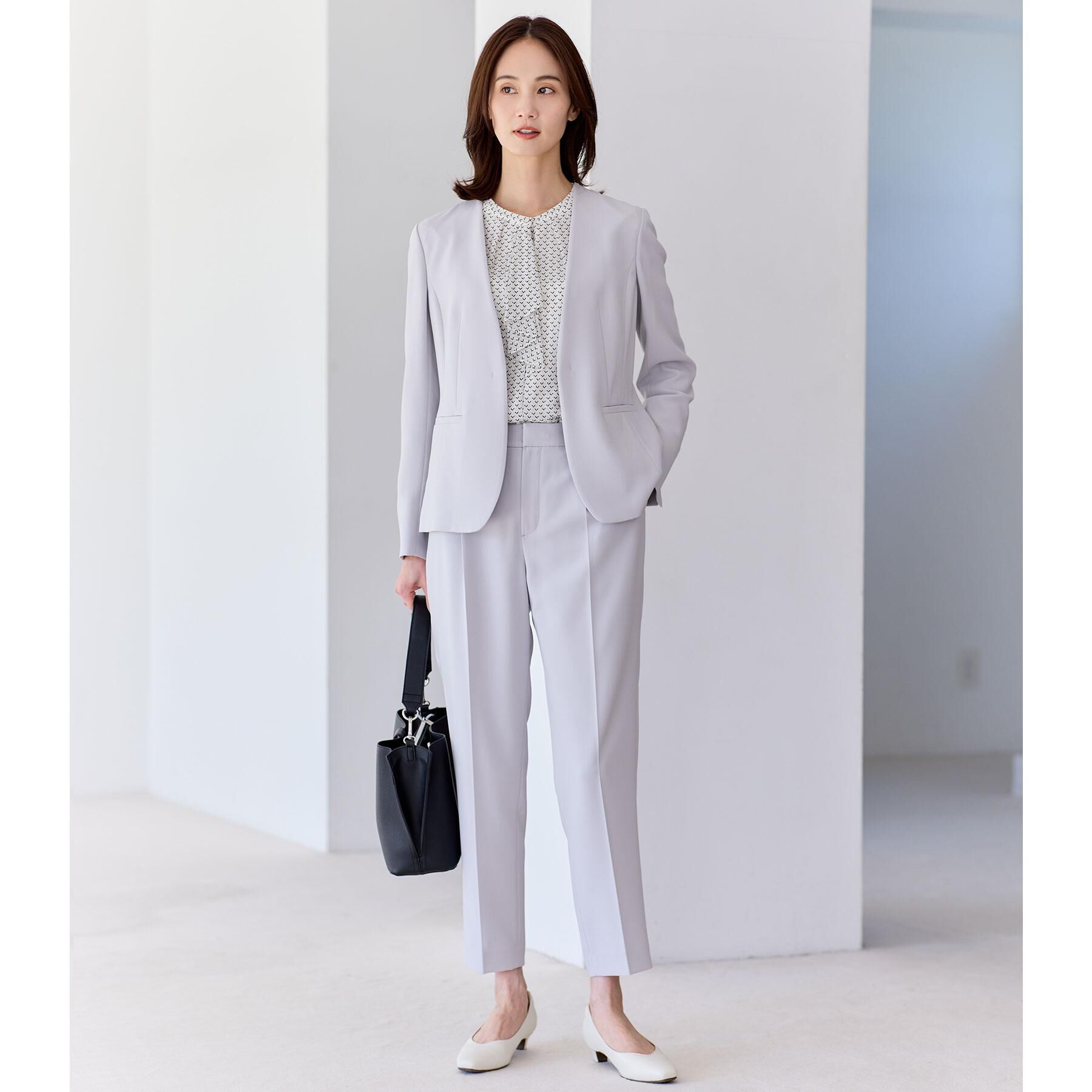 Reflect「【通勤／セットアップ可】ノーカラージャケット」|ノーカラージャケット|