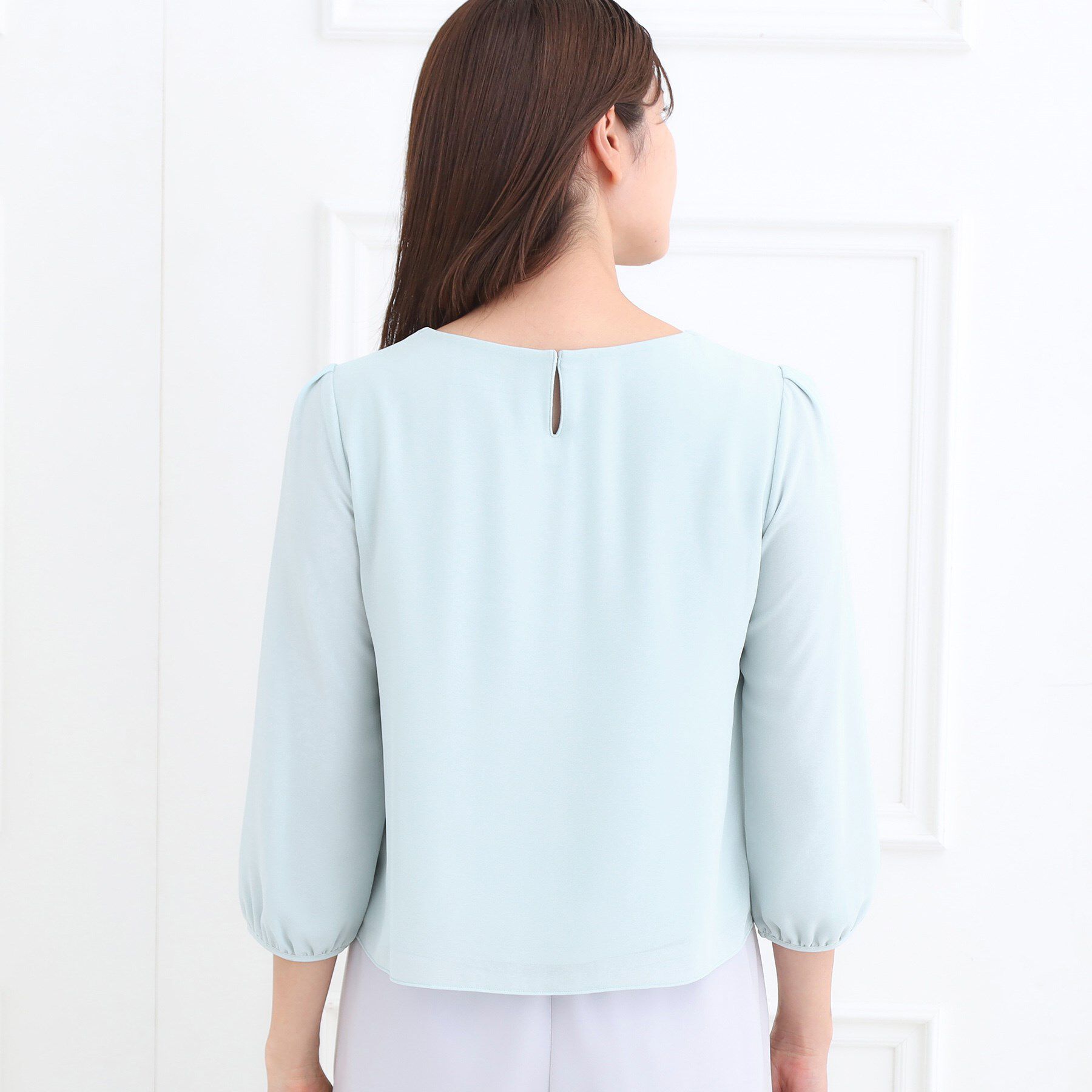 Reflect「【お仕事に◎】ピンタック&times;スカラレースブラウス」|シャツ・ブラウス|