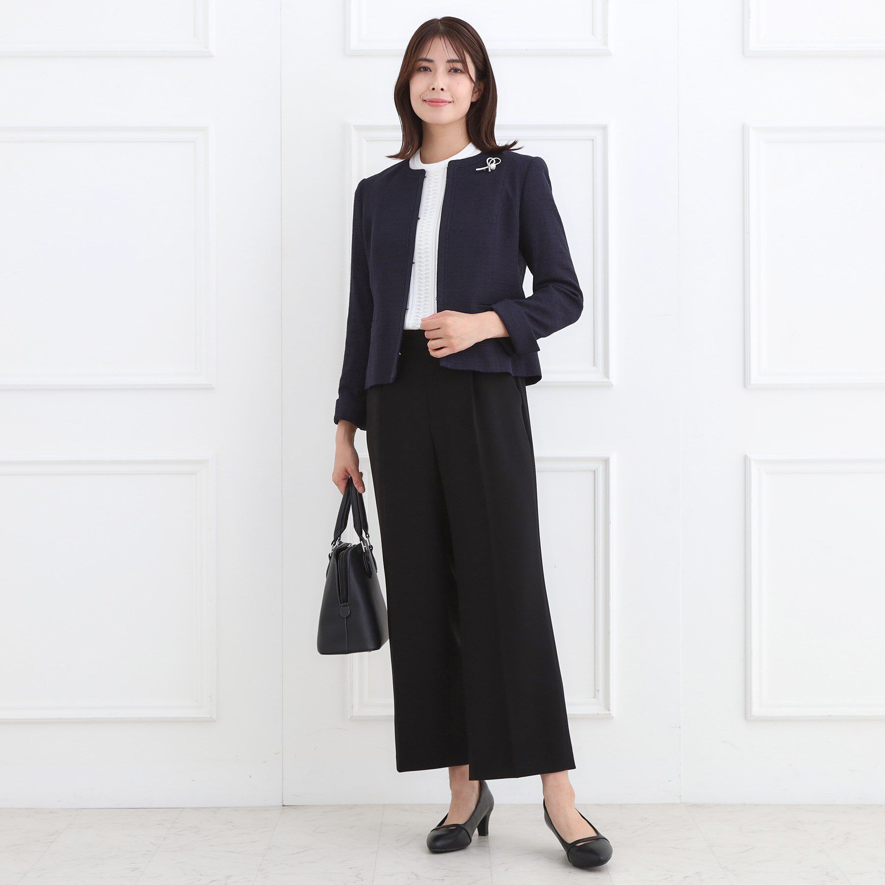 Reflect「【お仕事に◎】スタンドネックブラウス」|シャツ・ブラウス|