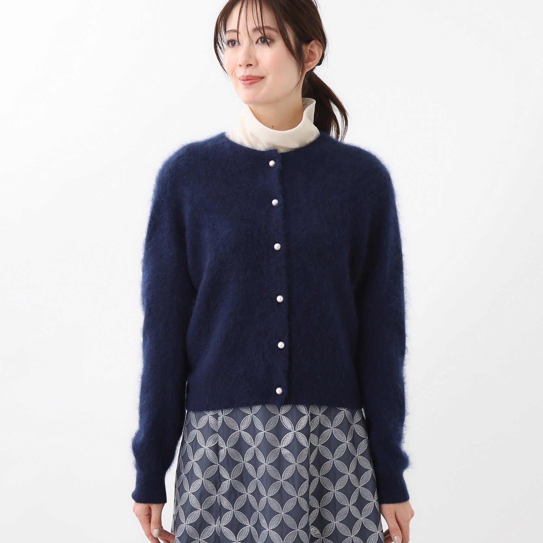 Reflect「【秋映え／カシミヤ100％／プルオーバーとしても◎】ふんわりカーディガン」|カーディガン|