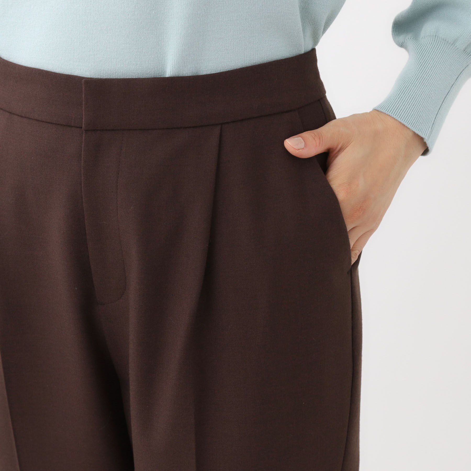 Reflect「【腰周りすっきり◎】センタープレス入りテーパードパンツ」|その他|