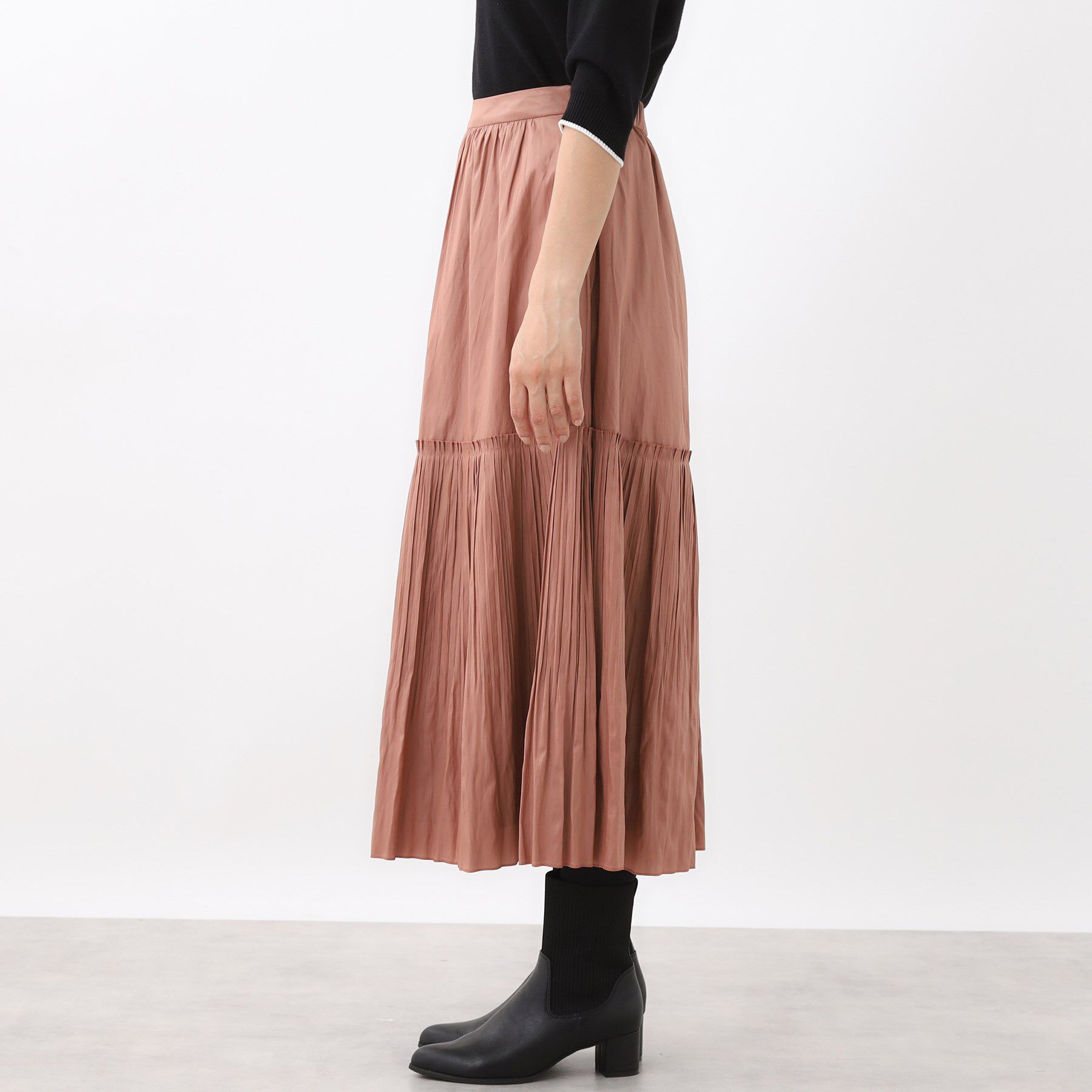 Reflect「【腰周りすっきり◎】プリーツギャザースカート」|スカート|