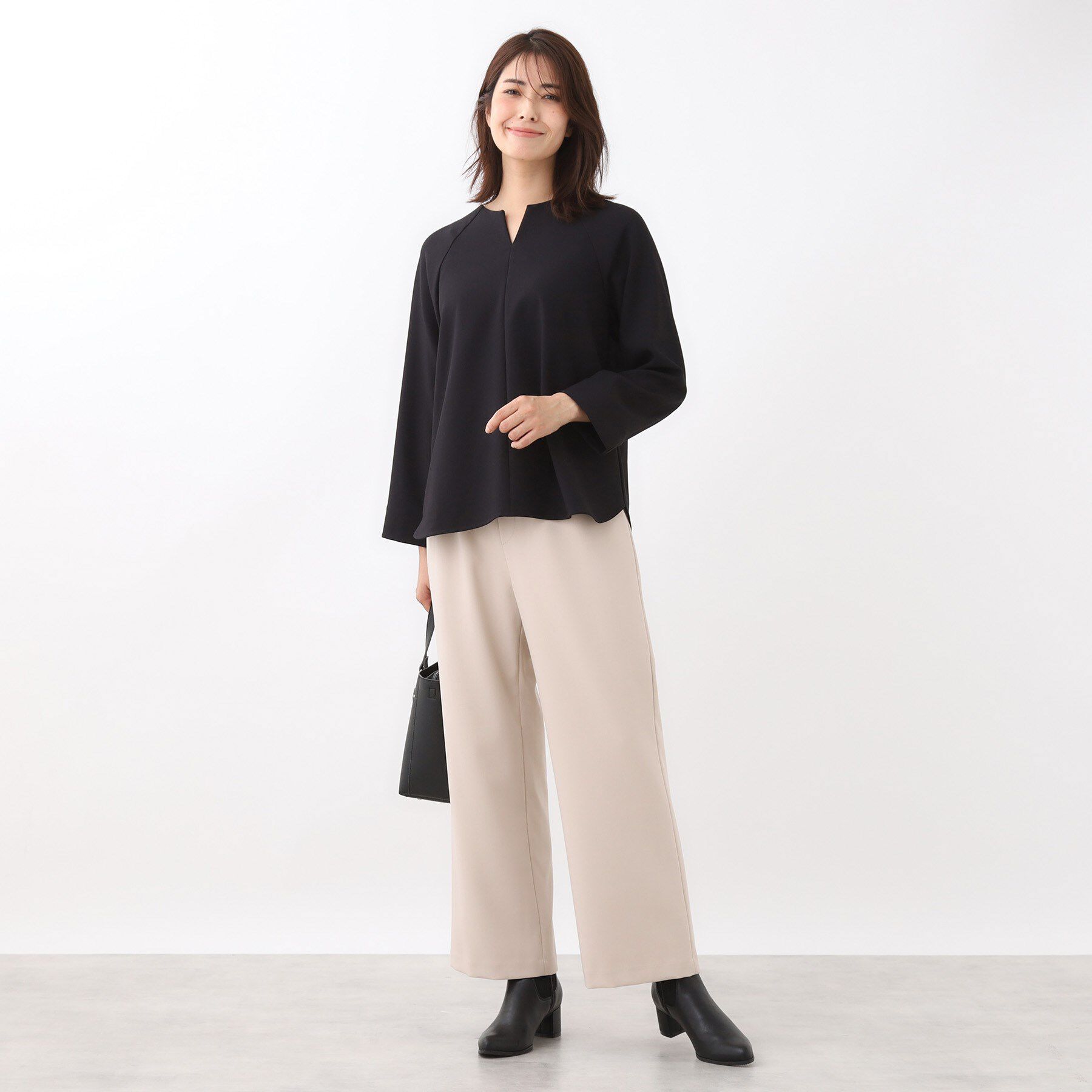 Reflect「【レイヤードスタイル◎／セットアップ可】ラグランスリーブプルオーバー」|シャツ・ブラウス|