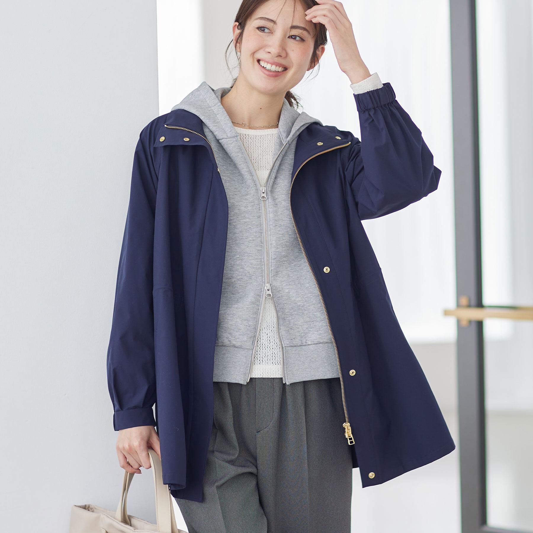 Reflect「【インナーにおすすめ◎】クルーネックレースジャージトップス」|Tシャツ・カットソー|