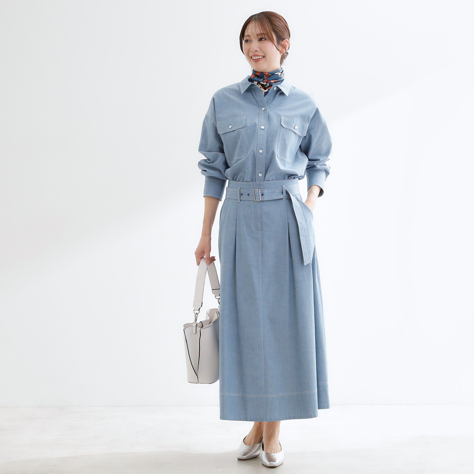 Reflect「【羽織にも◎】ダンガリーシャツ」|シャツ・ブラウス|