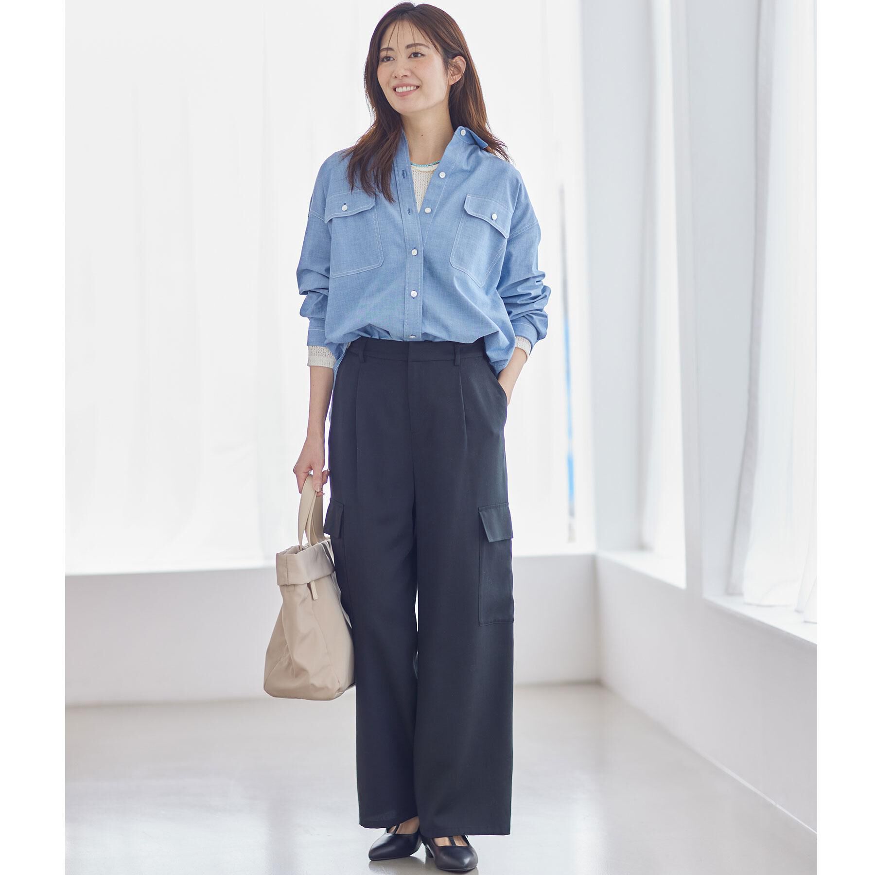 Reflect「【羽織にも◎】ダンガリーシャツ」|シャツ・ブラウス|