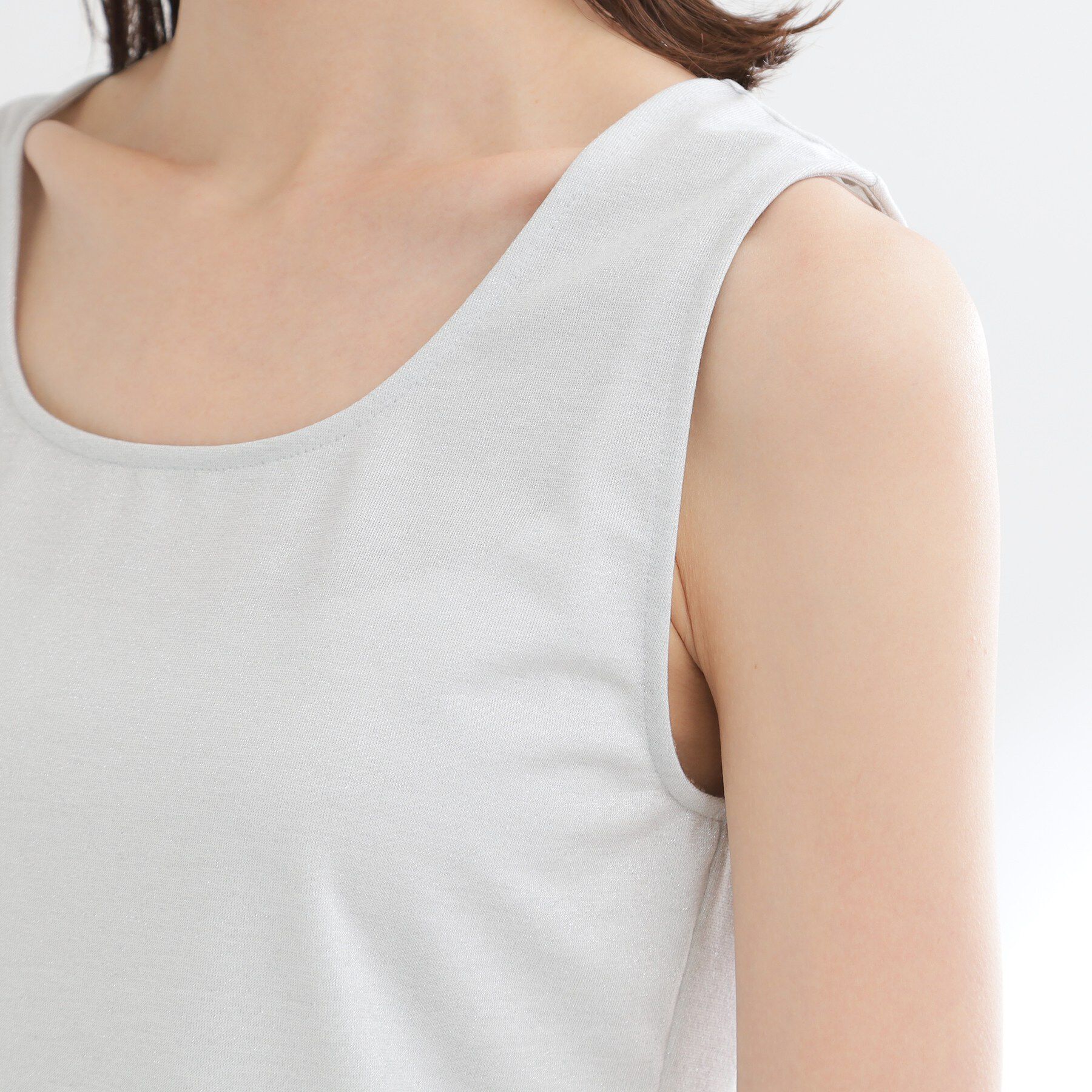 Reflect「【UVカット／接触冷感】ベーシックラメタンクトップ」|キャミソール|