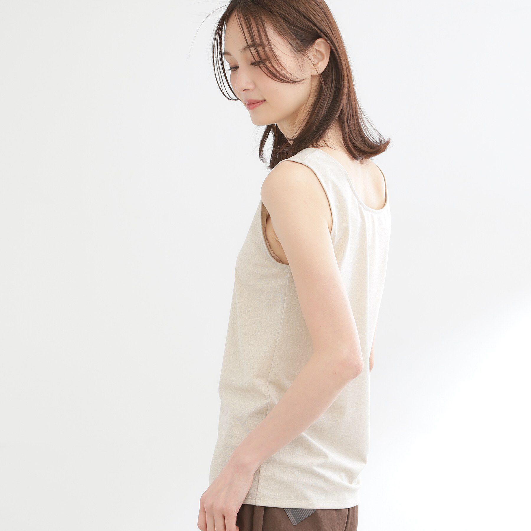 Reflect「【UVカット／接触冷感】ベーシックラメタンクトップ」|キャミソール|