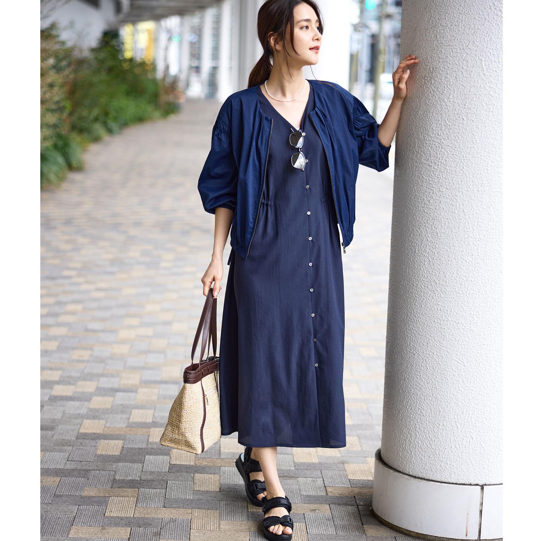 Reflect「フロントファスナーシアーブルゾン」|ブルゾン・スタジャン|