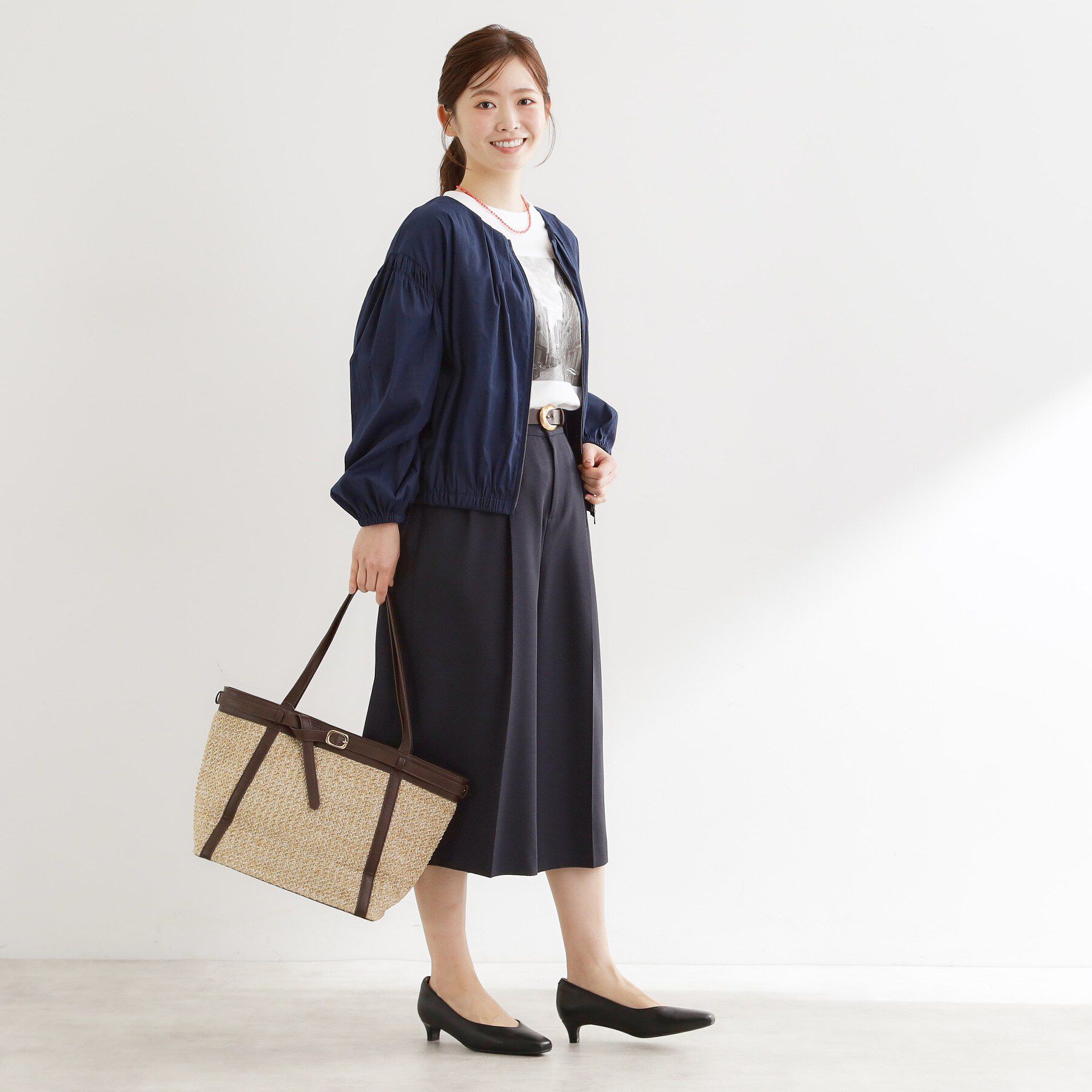 Reflect「フロントファスナーシアーブルゾン」|ブルゾン・スタジャン|