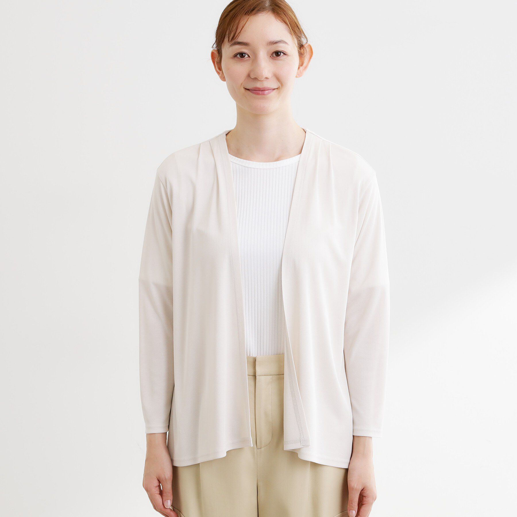 Reflect「【UVカット／接触冷感／日除け・エアコン対策に◎】ジャージカーディガン」|カーディガン|