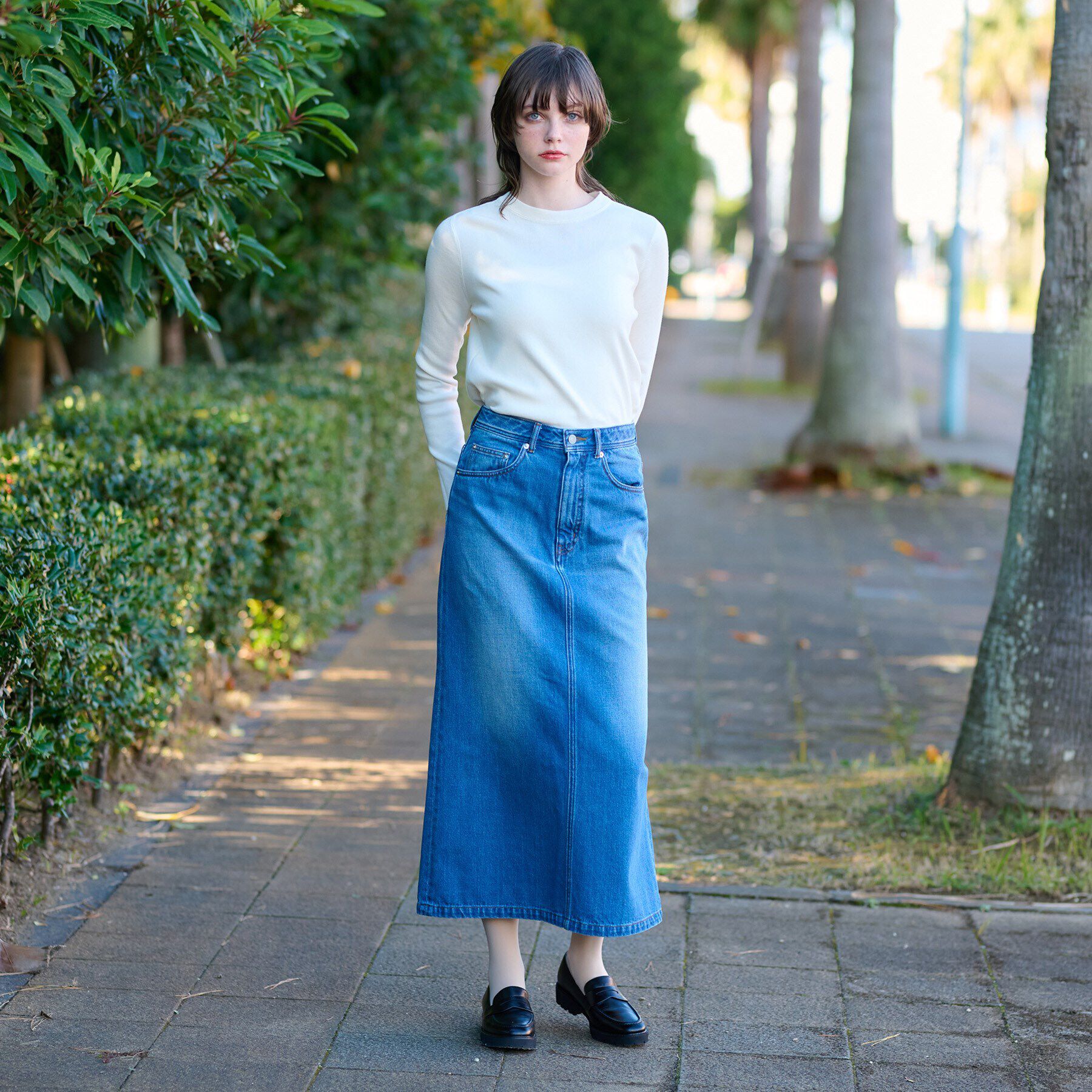 DRESSTERIOR「コットンフルニードルプルオーバーニット」|ニット・セーター|