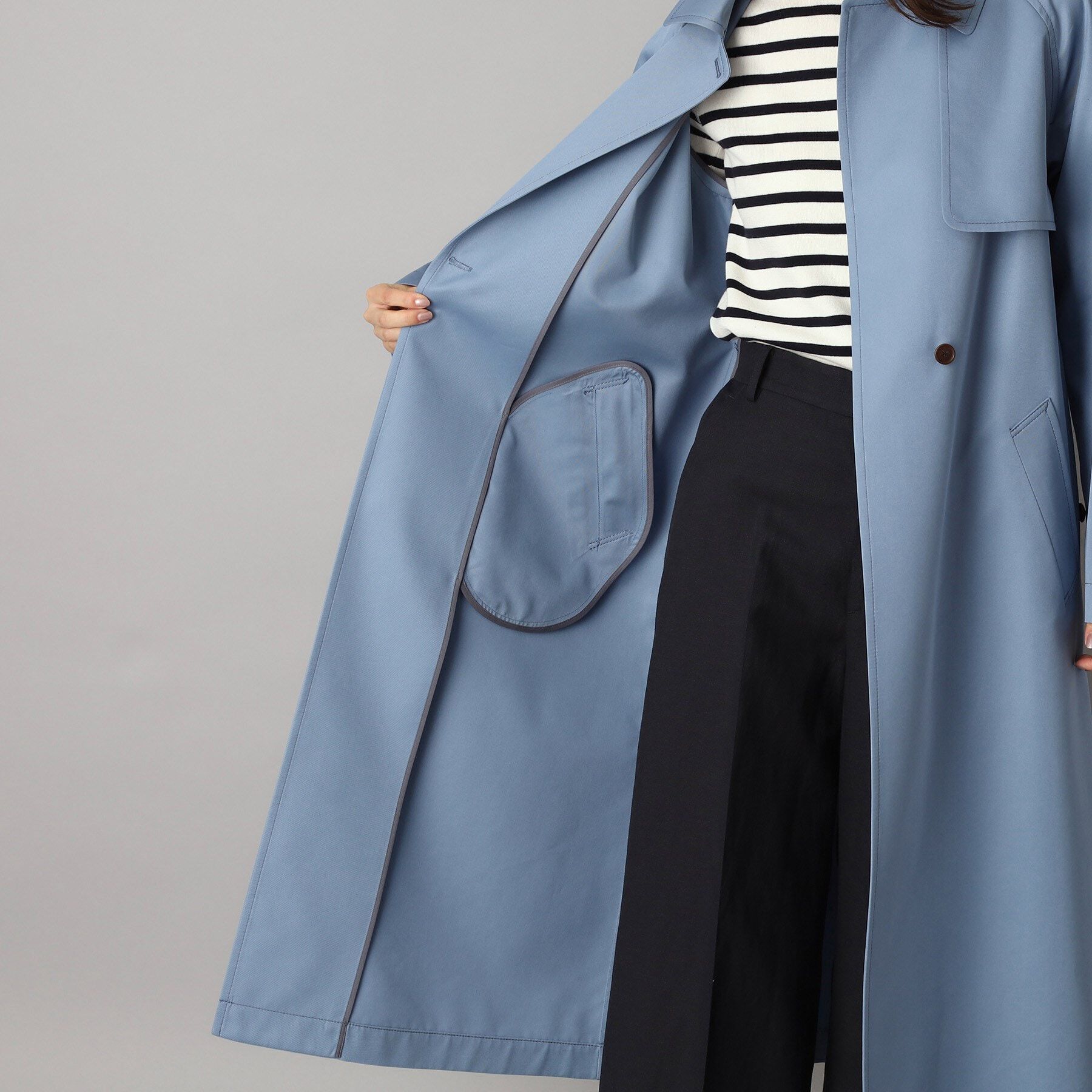 DRESSTERIOR「【ウォッシャブル/美シルエット】ライトトレンチコート」|トレンチコート|