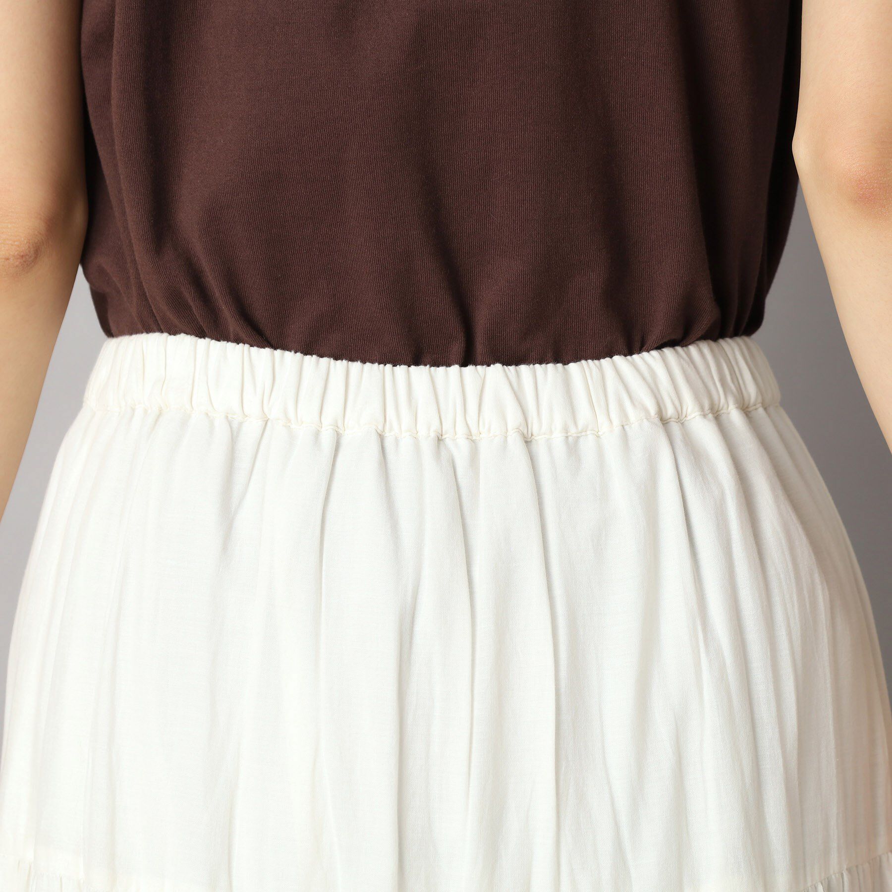 DRESSTERIOR「洗える/コットンボイルティアードスカート」|スカート|