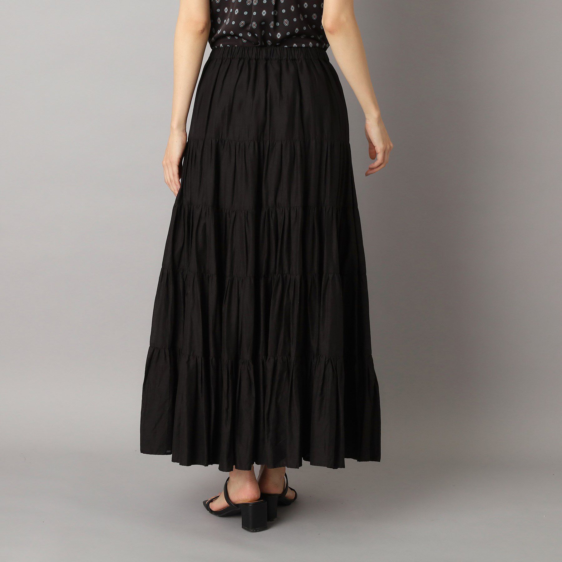 DRESSTERIOR「洗える/コットンボイルティアードスカート」|スカート|