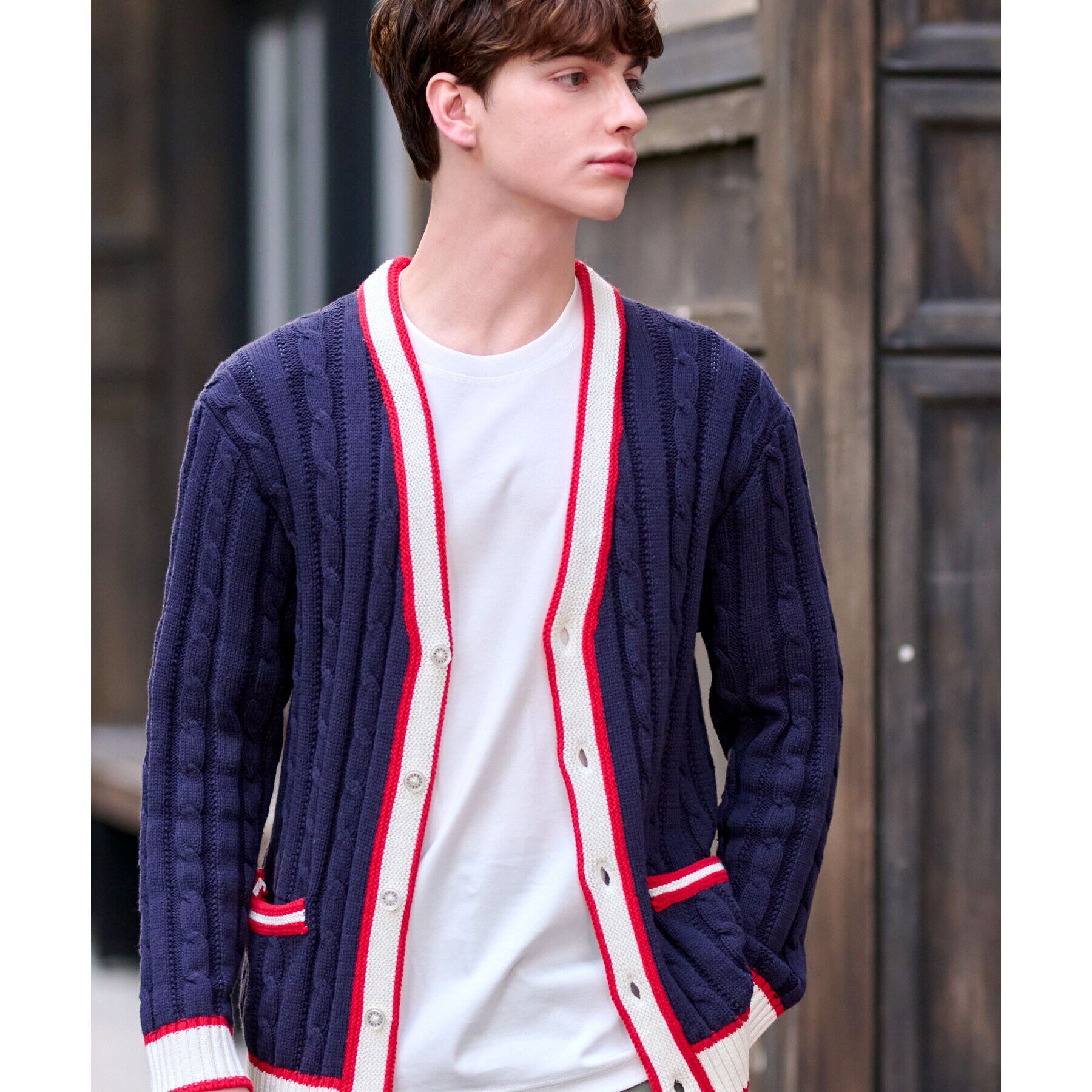 DRESSTERIOR「スプリングチルデン ニットロンドンカーディガン」|カーディガン|