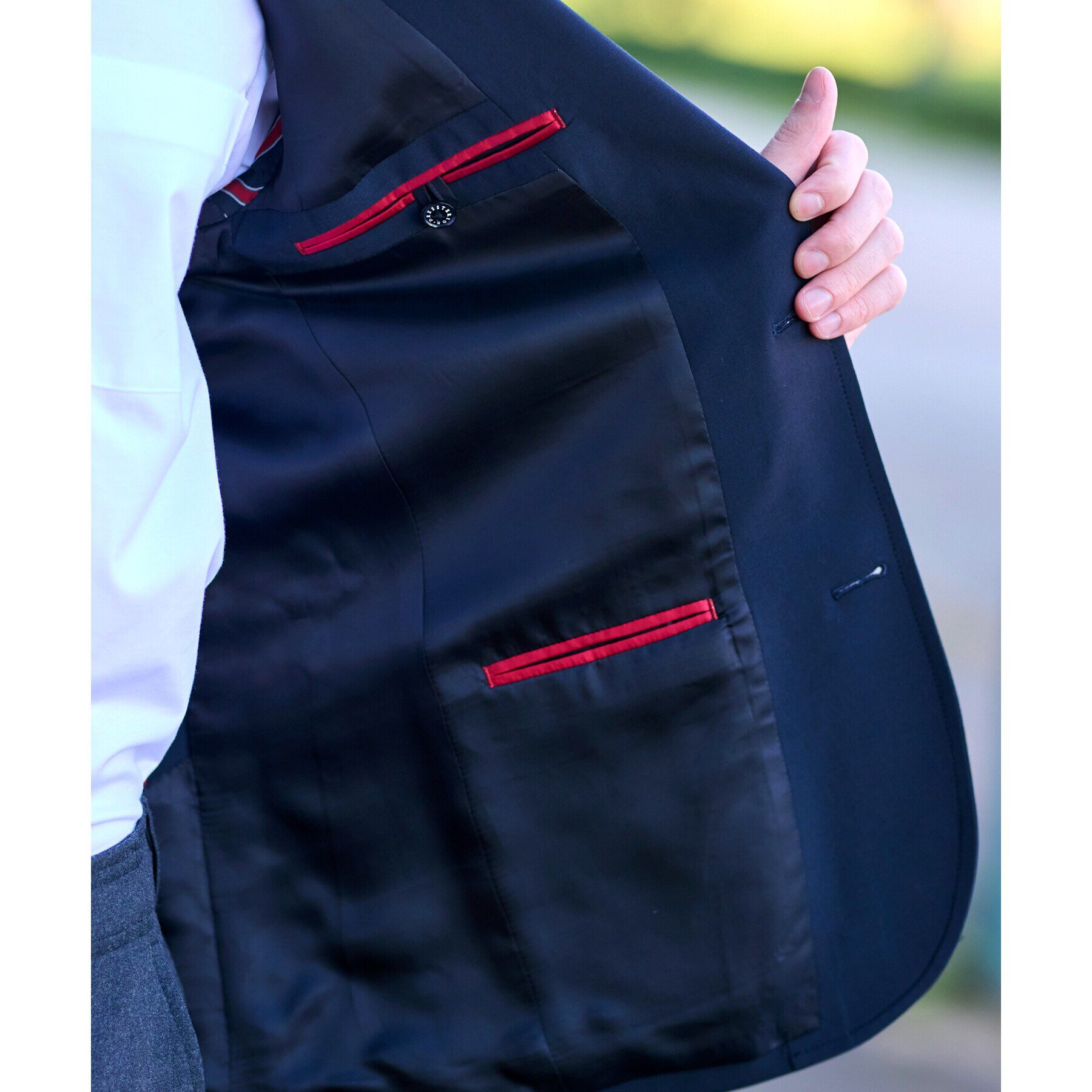 DRESSTERIOR「SUPER120&rsquo;S ネイビーブレザー」|テーラードジャケット|