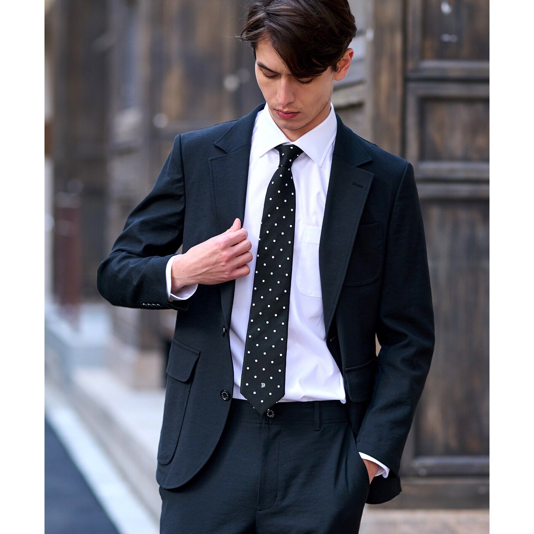 DRESSTERIOR「【洗える/セットアップ可】シェルタリングドライ ジャケット」|テーラードジャケット|