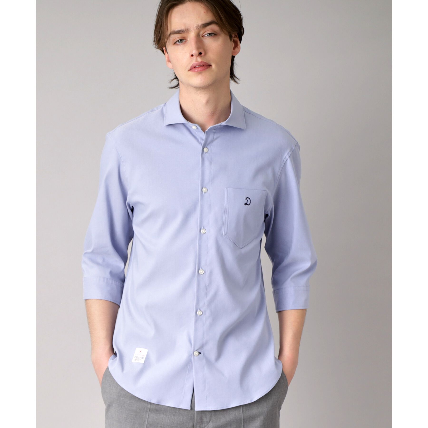 DRESSTERIOR「リネン混スリークオーターシャツ」|シャツ・ブラウス|