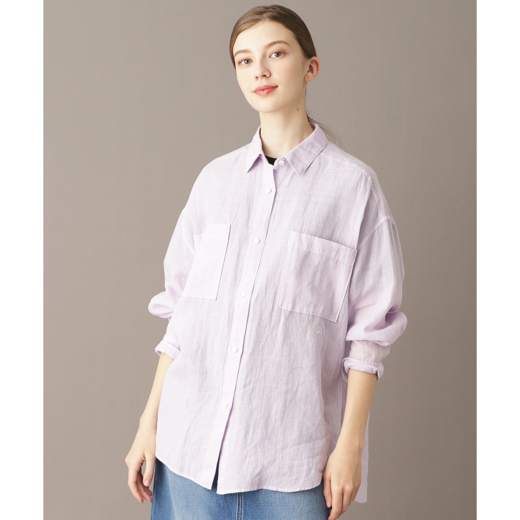 DRESSTERIOR「【人気定番/ラミー100％】ガーメントダイラミーシャツ」|シャツ・ブラウス|