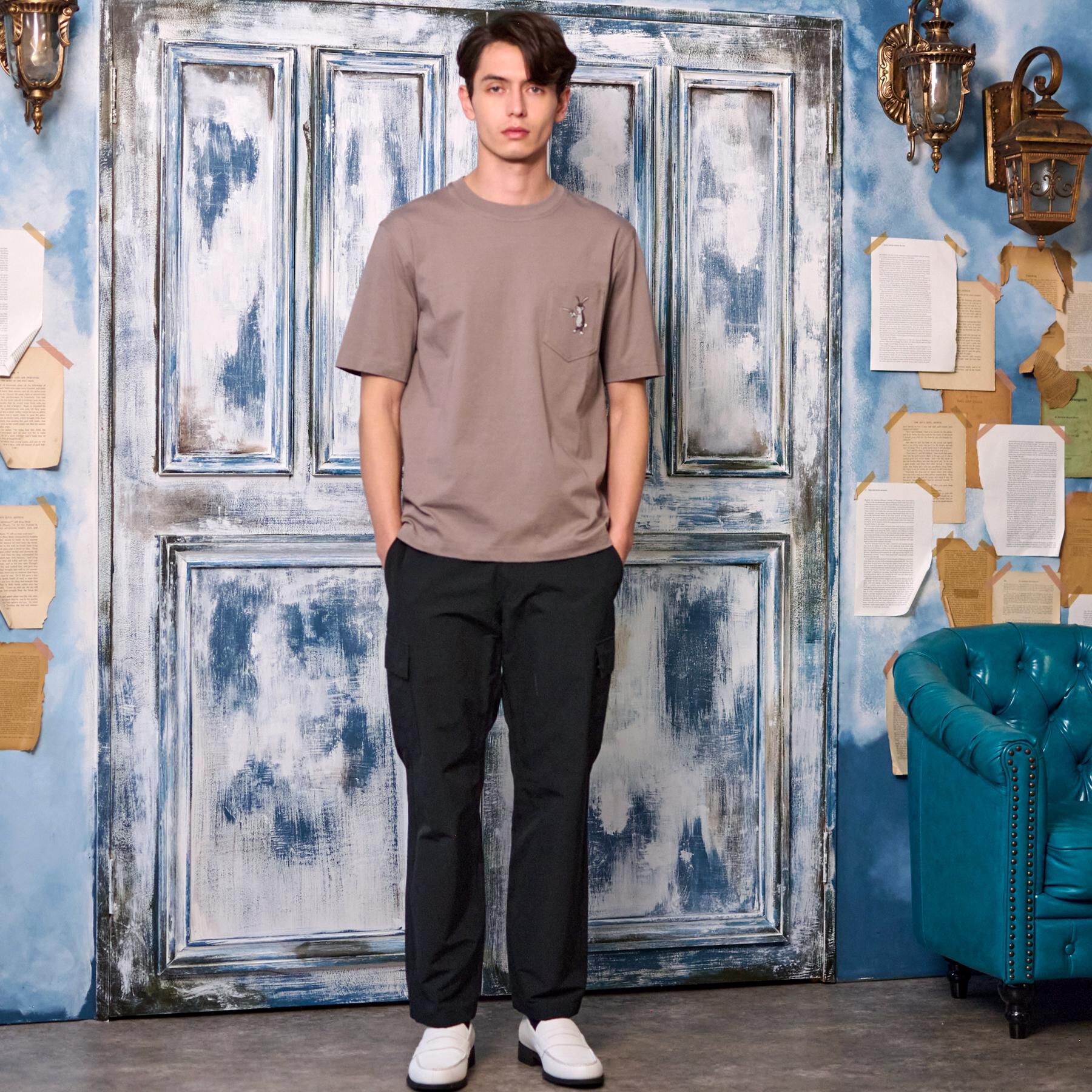 DRESSTERIOR「【接触冷感/UVカット】BACK BREEZE TECH ラビットポケTシャツ」|Tシャツ・カットソー|