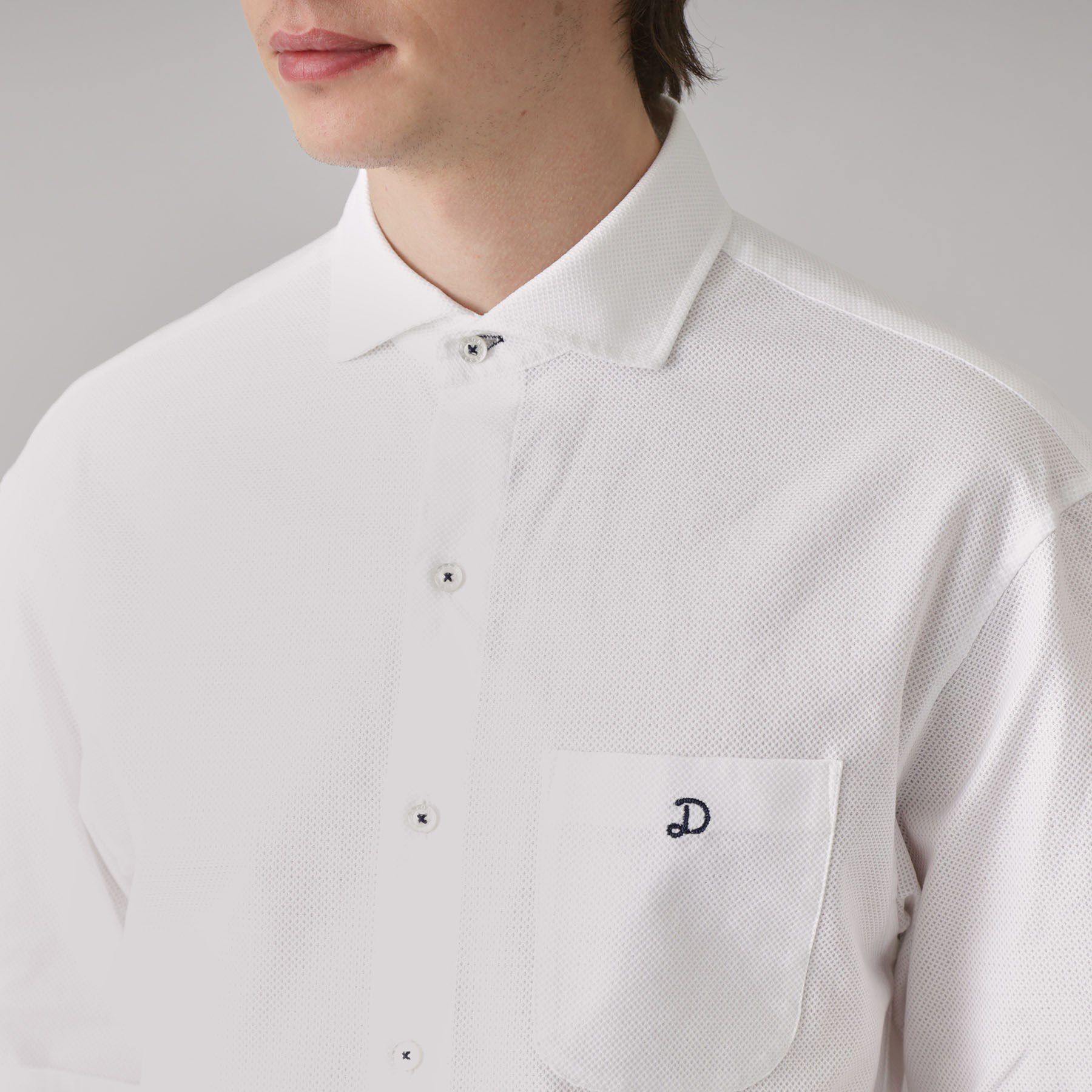 DRESSTERIOR「メッシュエアー ハーフスリーブシャツ」|シャツ・ブラウス|