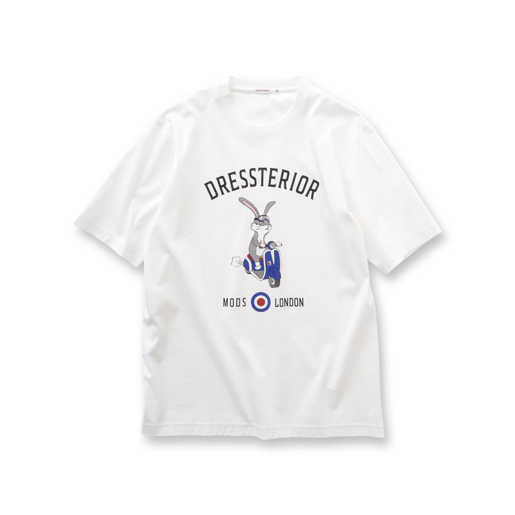 DRESSTERIOR「【接触冷感/抗菌防臭/消臭】ICE CLEAR COTTON ロンドンラビットTシャツ」|Tシャツ・カットソー|
