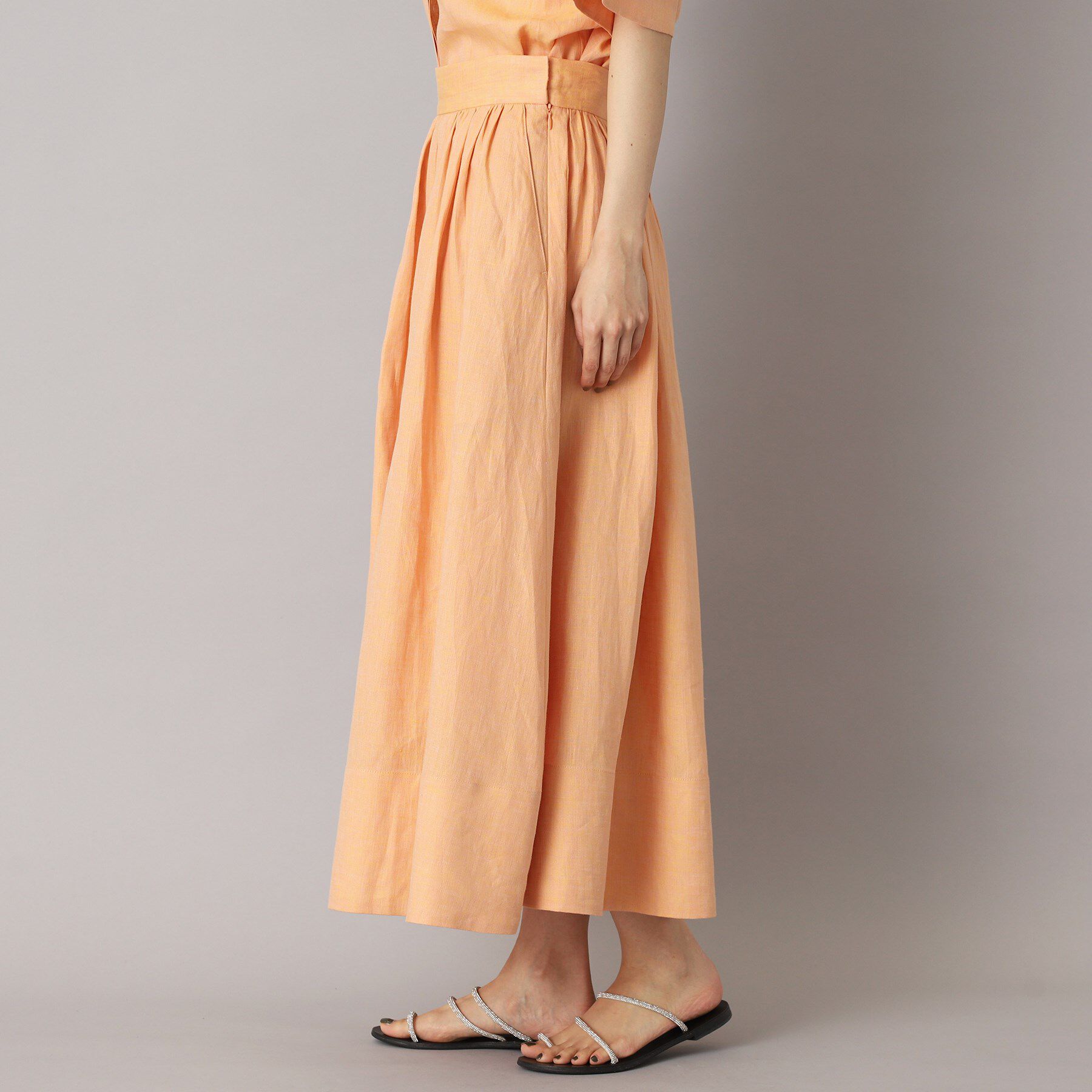 DRESSTERIOR「【洗える／ふんわり軽やか】フレンチリネンタックギャザースカート」|スカート|