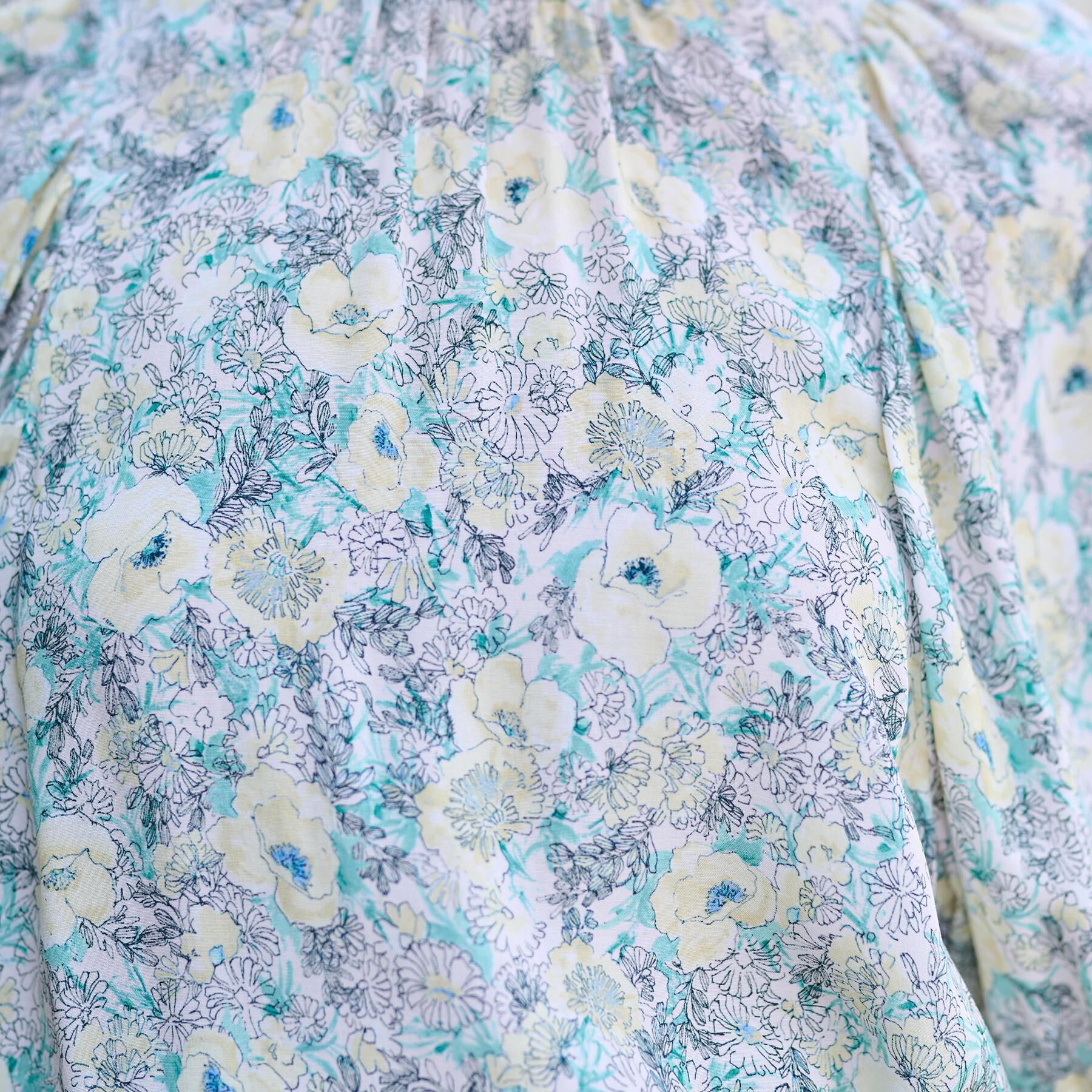 DRESSTERIOR「【着映え／花柄】フラワープリントボリュームスリーブブラウス」|シャツ・ブラウス|