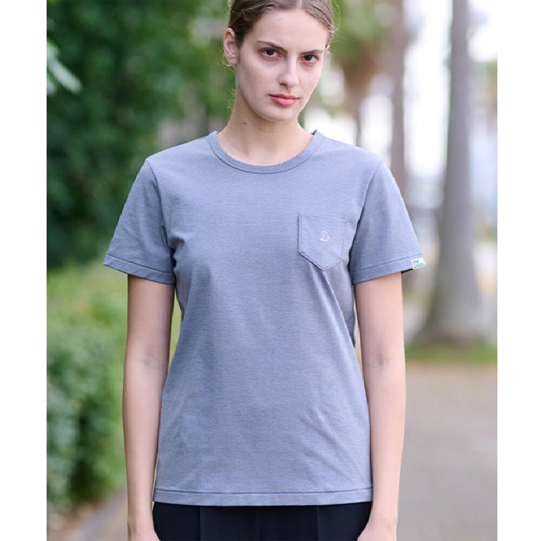 DRESSTERIOR「【洗える/バックプリント】再生ポリエステルホエイルプリントTシャツ」|Tシャツ・カットソー|