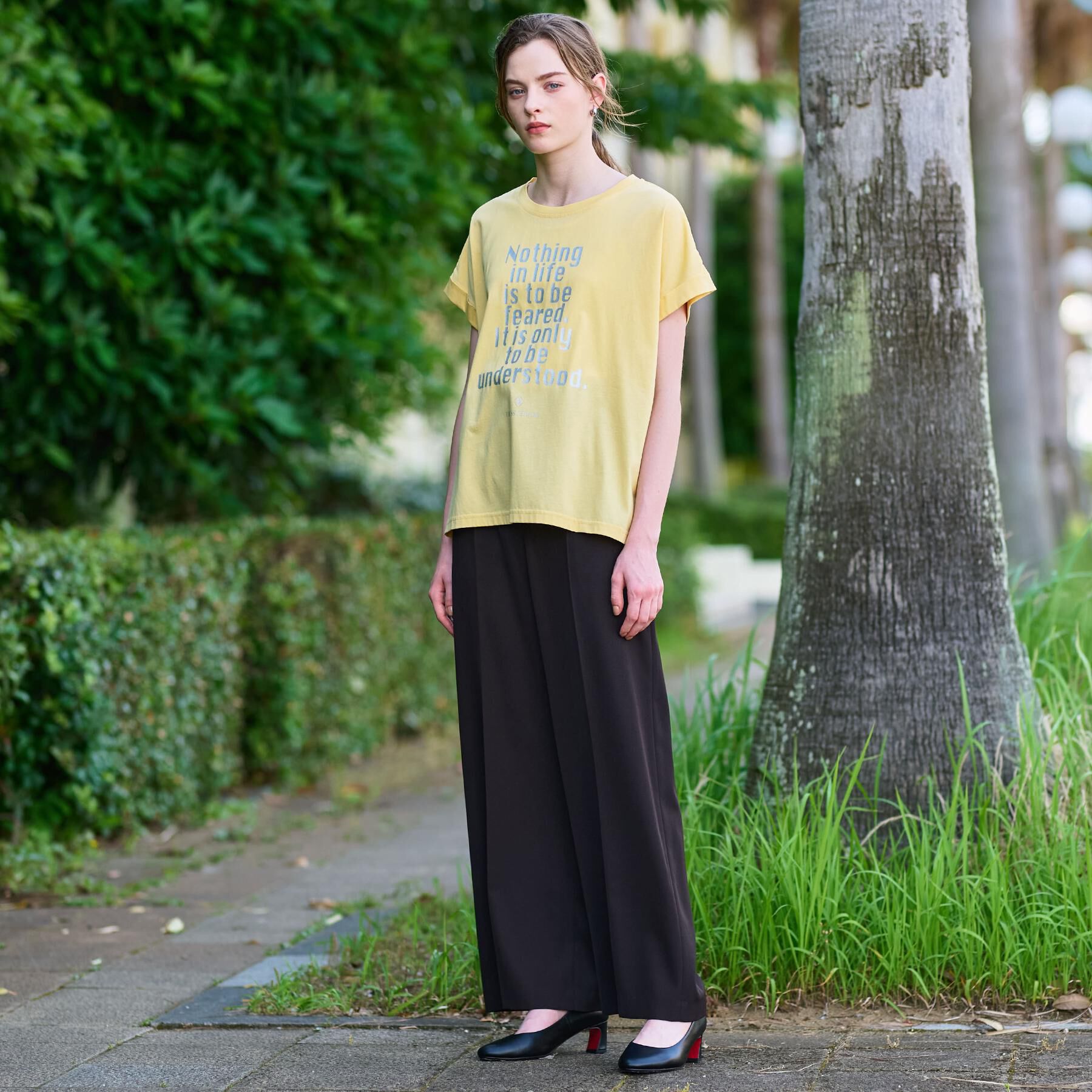 DRESSTERIOR「箔PTドルマンスリーブロゴTシャツ」|Tシャツ・カットソー|