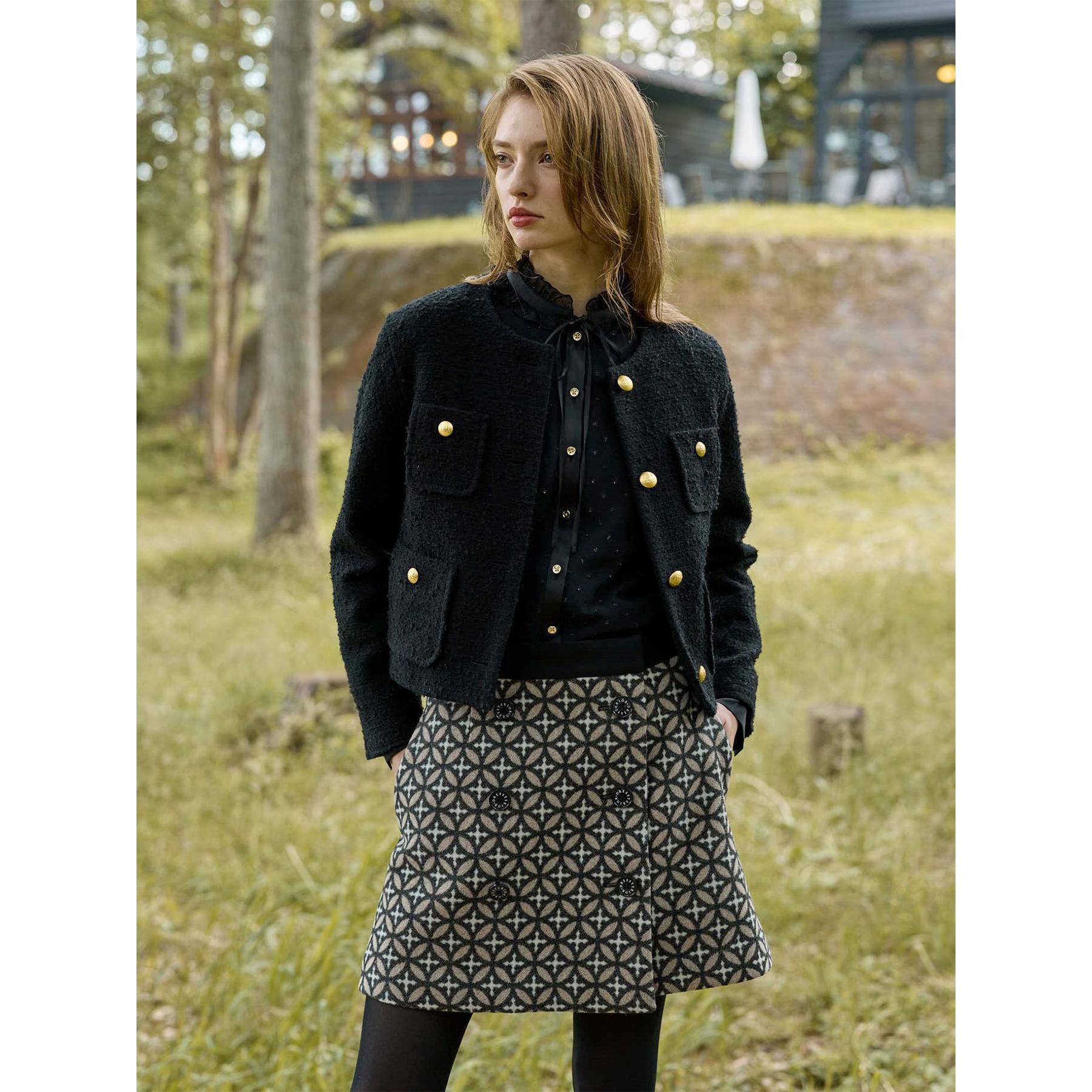 DRESSTERIOR「【洗える/シアー素材】フィルムドットブラウス」|シャツ・ブラウス|