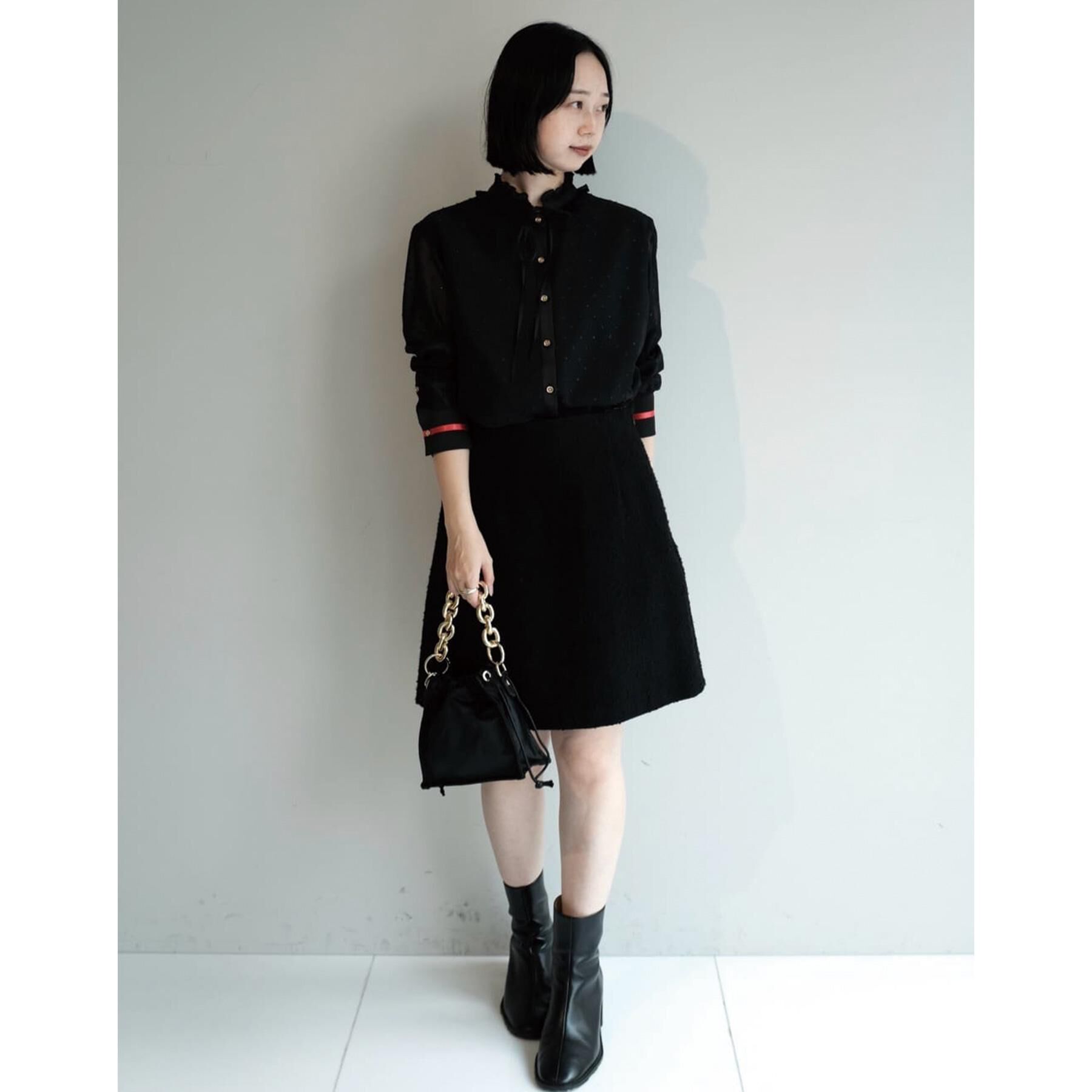 DRESSTERIOR「【洗える/シアー素材】フィルムドットブラウス」|シャツ・ブラウス|