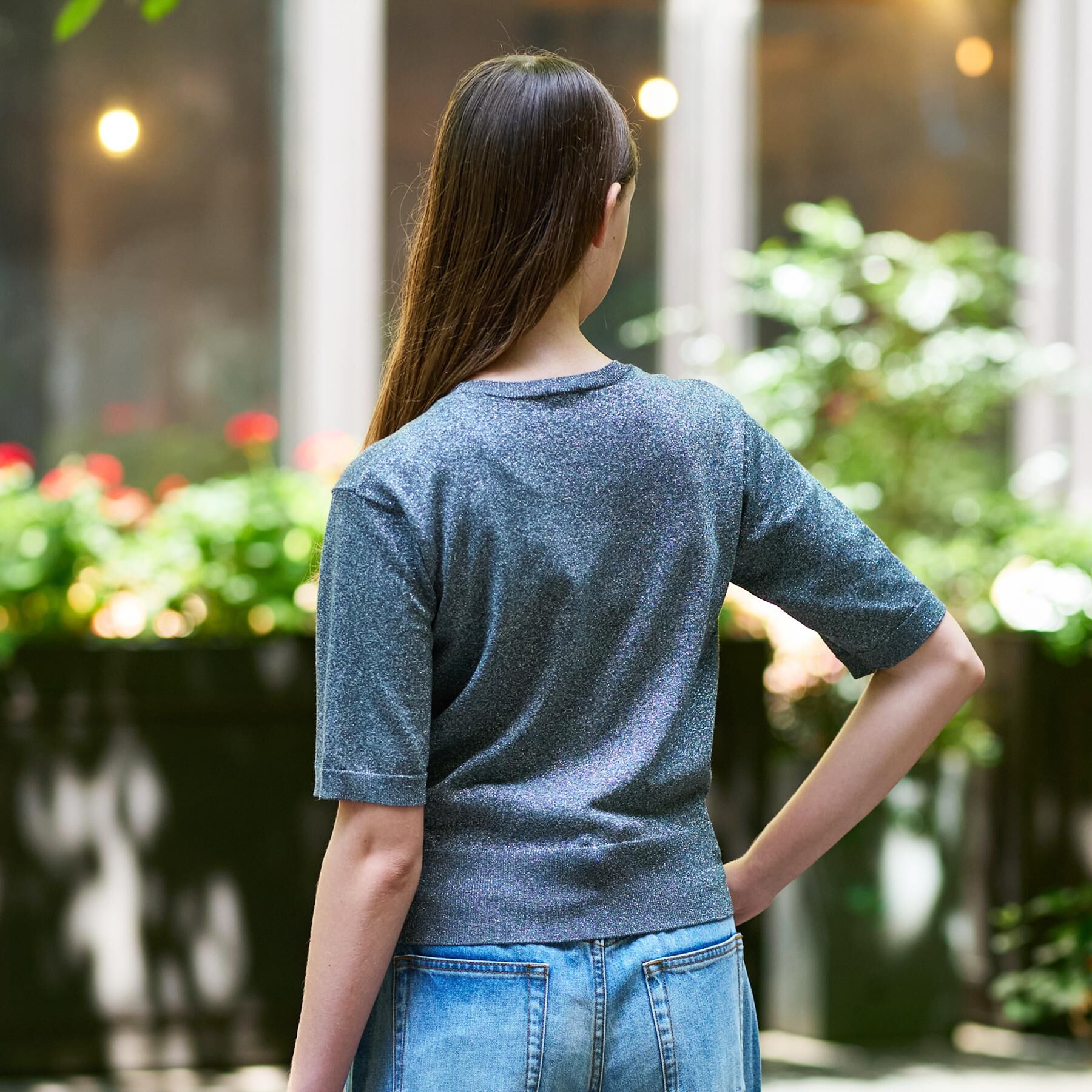 DRESSTERIOR「【洗える/きれいめ】ラメニットプルオーバー」|ニット・セーター|