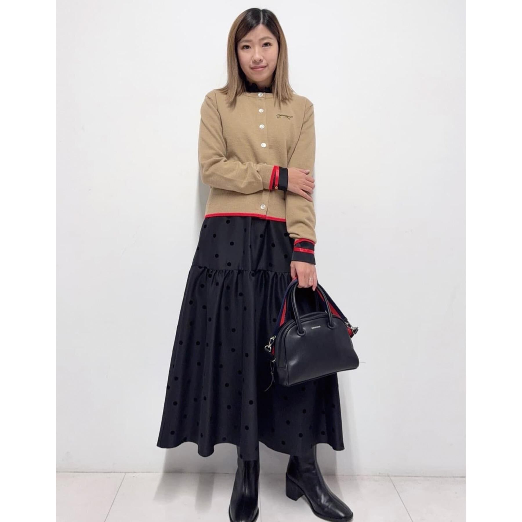 DRESSTERIOR「【CLASSY.掲載】フロッキードットスカート」|スカート|