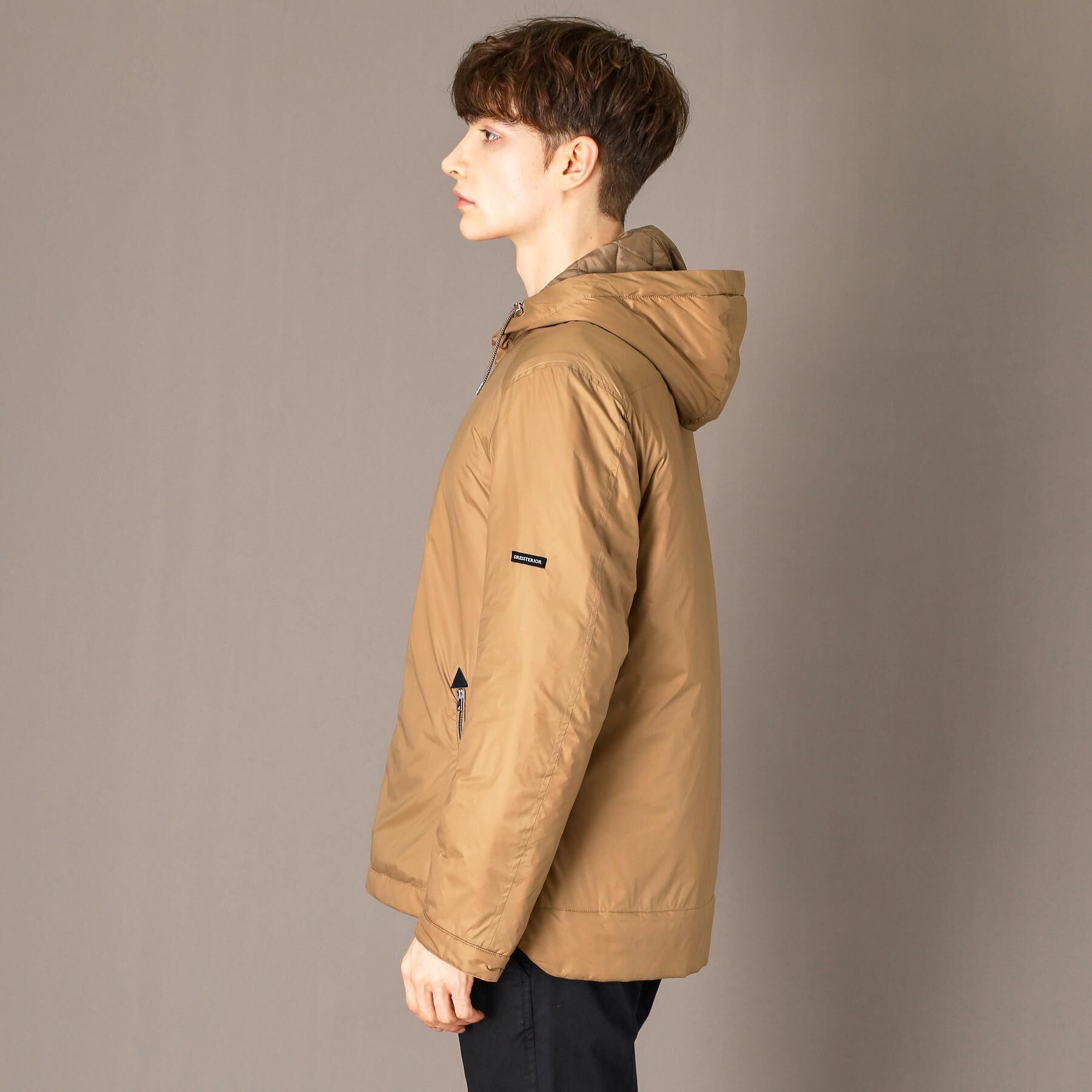 DRESSTERIOR「LIMONTA スーパーライト パデッドパーカー」|ブルゾン・スタジャン|