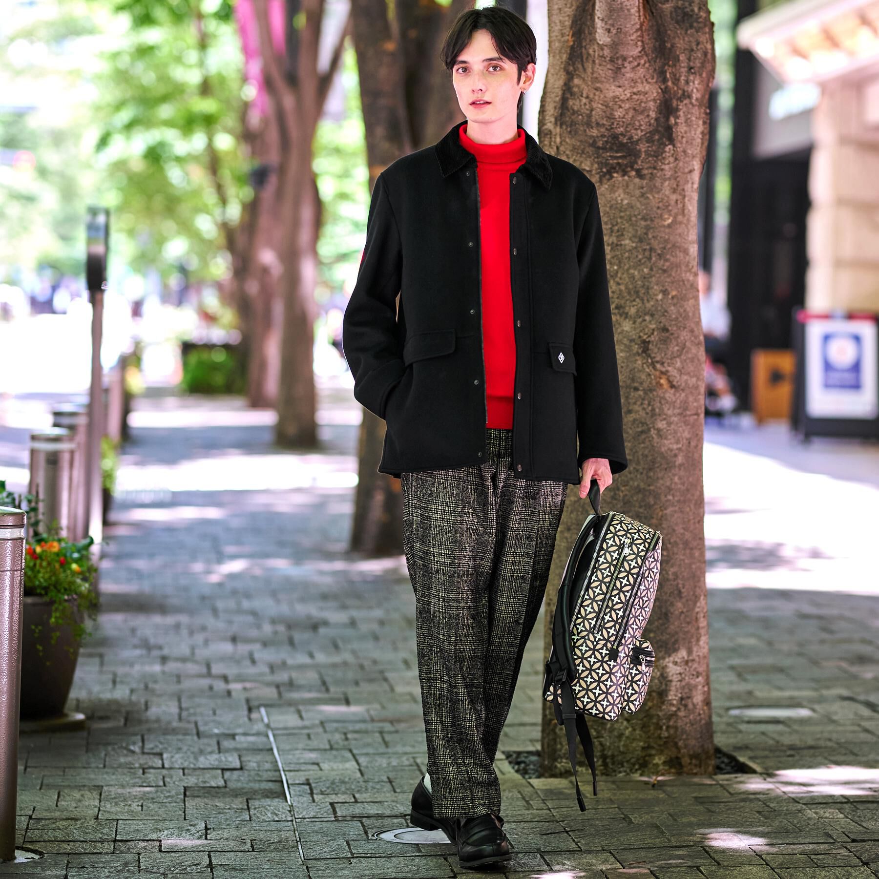 DRESSTERIOR「ウールハンティングジャケット」|ブルゾン・スタジャン|