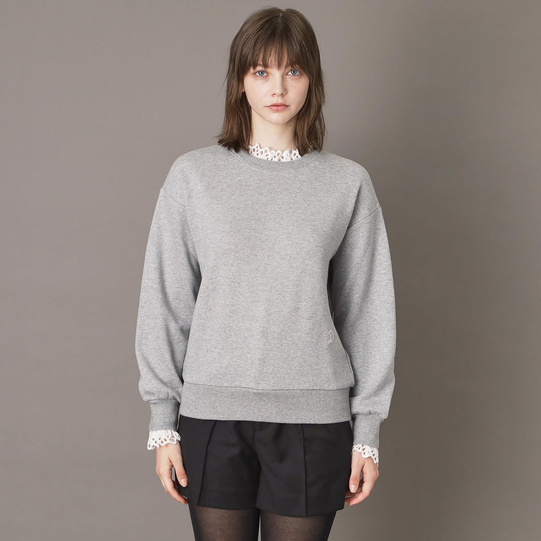 DRESSTERIOR「取り外しフリル付き裏毛プルオーバー」|パーカー|