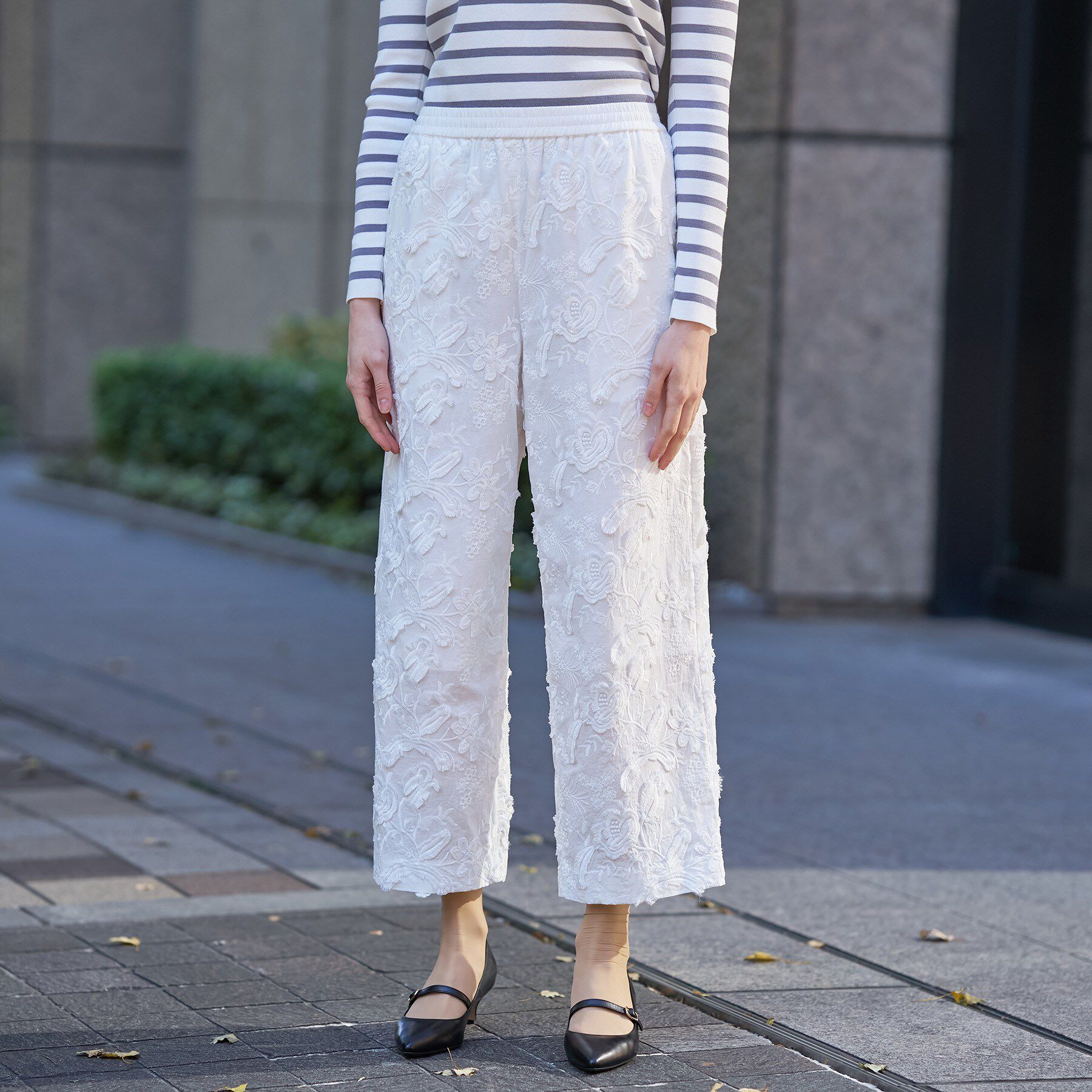 DRESSTERIOR「コットンエンブロイダリー イージーパンツ」|その他|