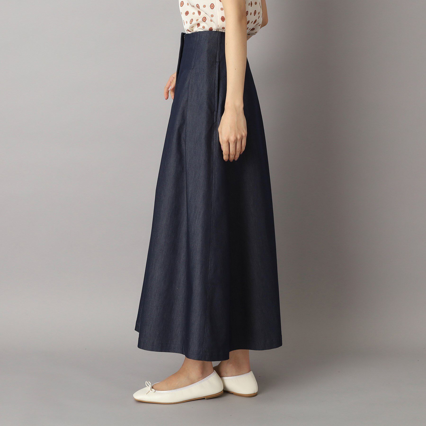 DRESSTERIOR「クールタッチ デニムライク タックスカート」|スカート|