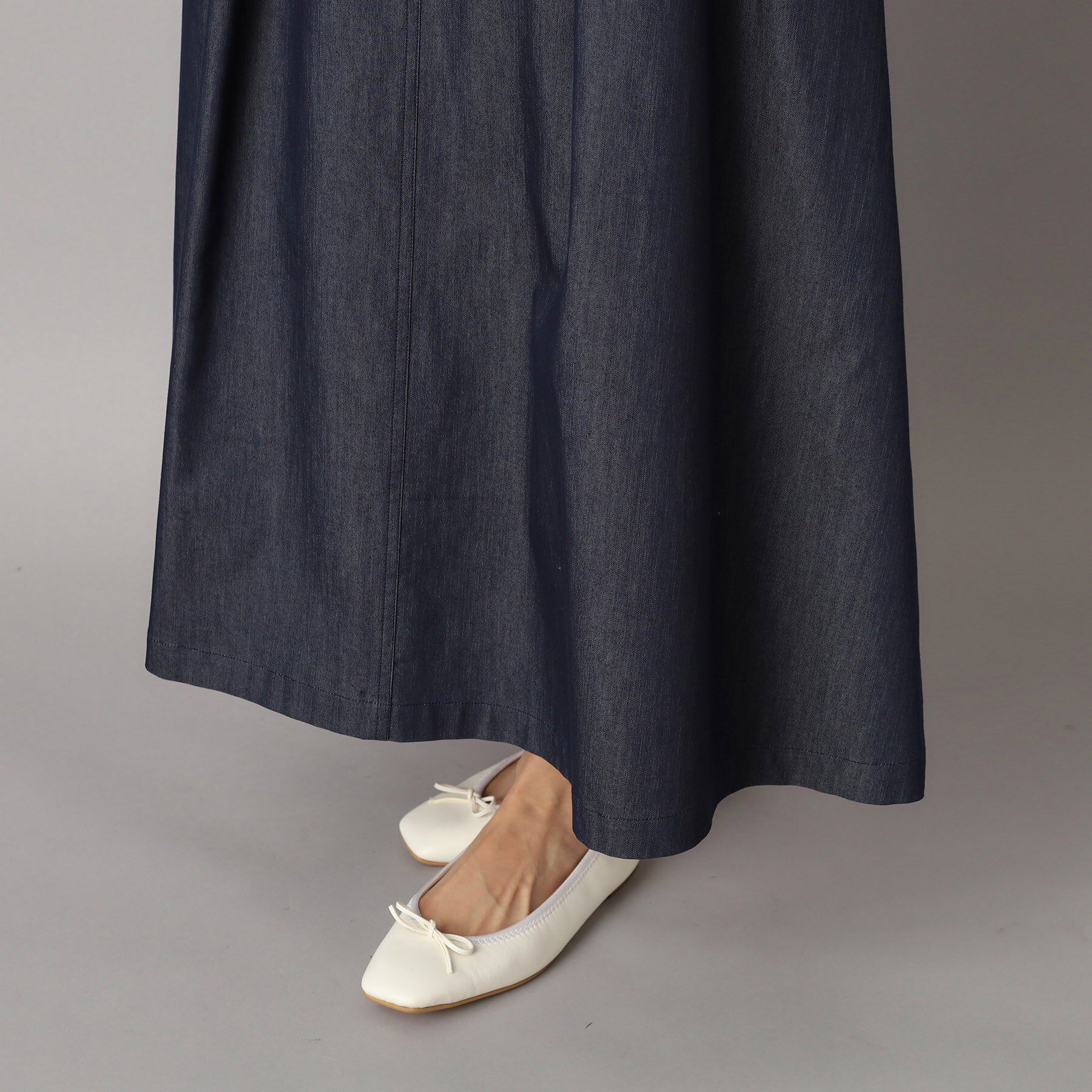 DRESSTERIOR「クールタッチ デニムライク タックスカート」|スカート|