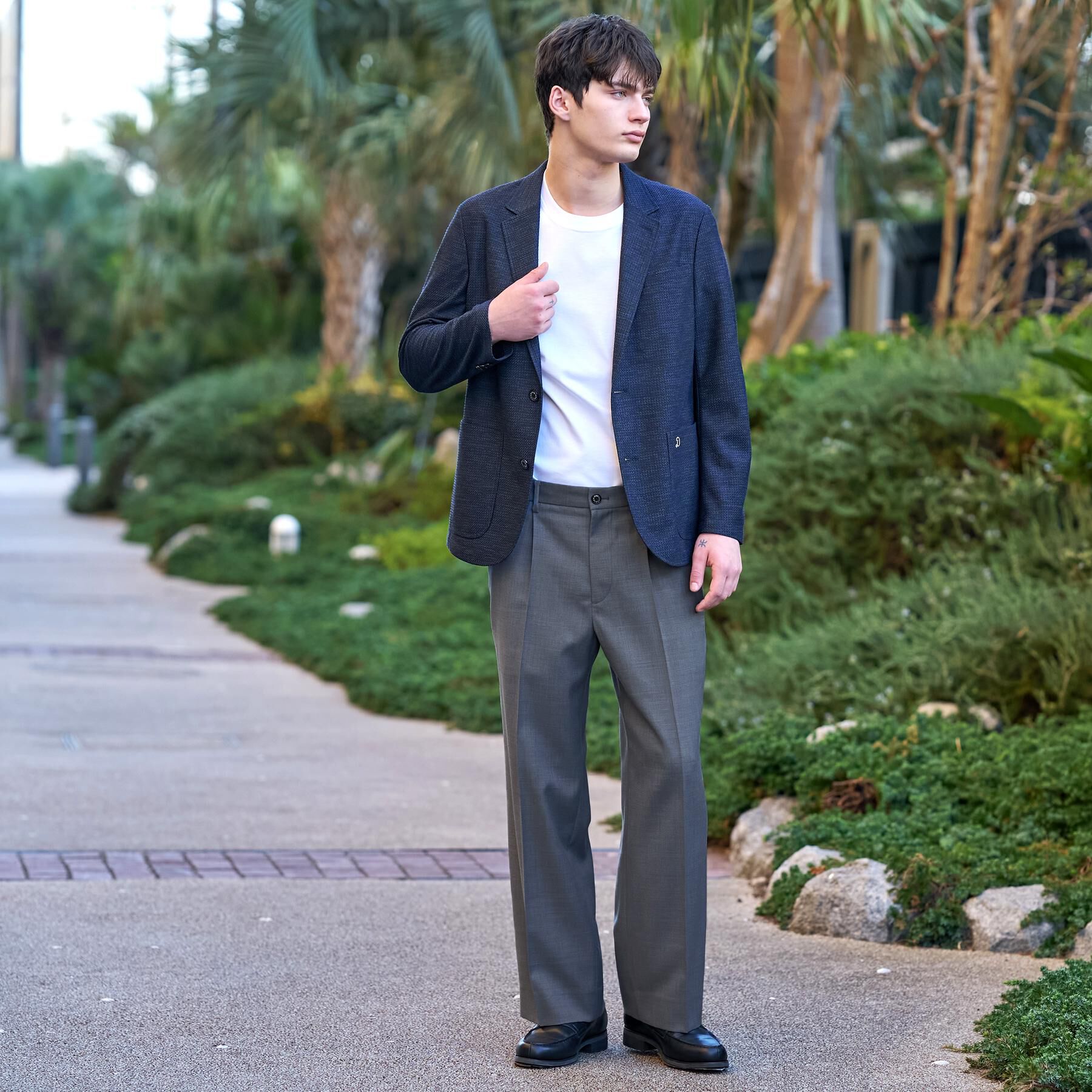 DRESSTERIOR「【家庭洗濯可】ウォッシャブル サイドゴア ワンタックワイドパンツ」|その他|