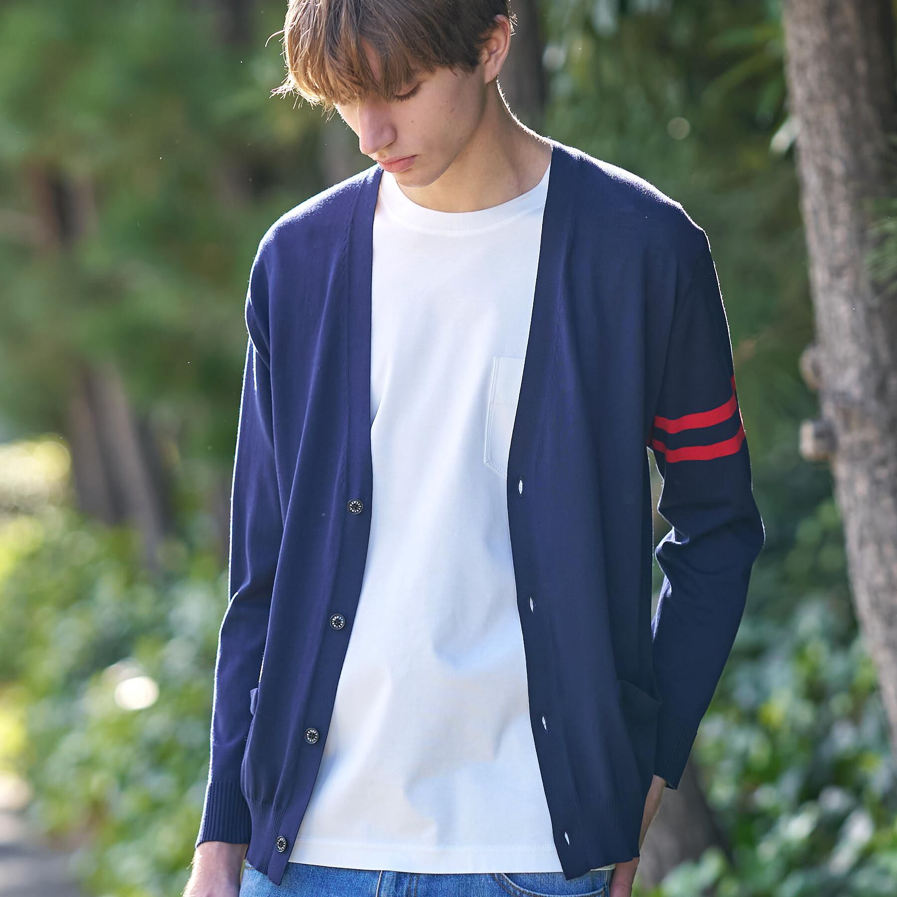 DRESSTERIOR「【ウォッシャブル】コットンシルク ニットカーディガン」|カーディガン|