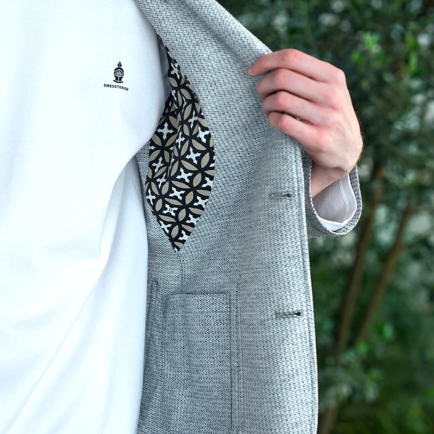 DRESSTERIOR「【Safari5月号掲載】鹿の子 コンフォータブルジャケット」|テーラードジャケット|