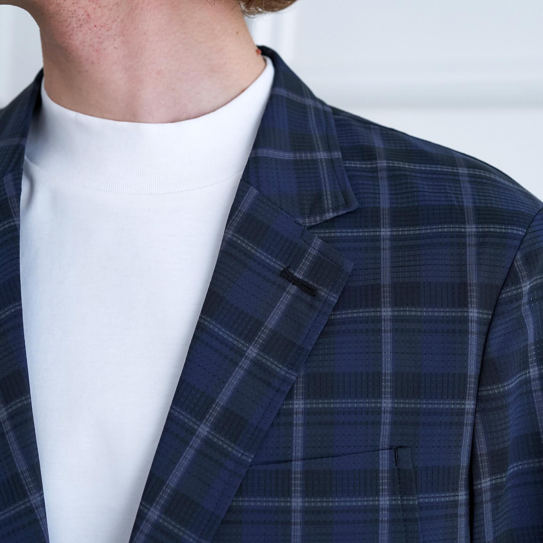 DRESSTERIOR「【セットアップ可】DotAir チェックジャケット」|テーラードジャケット|