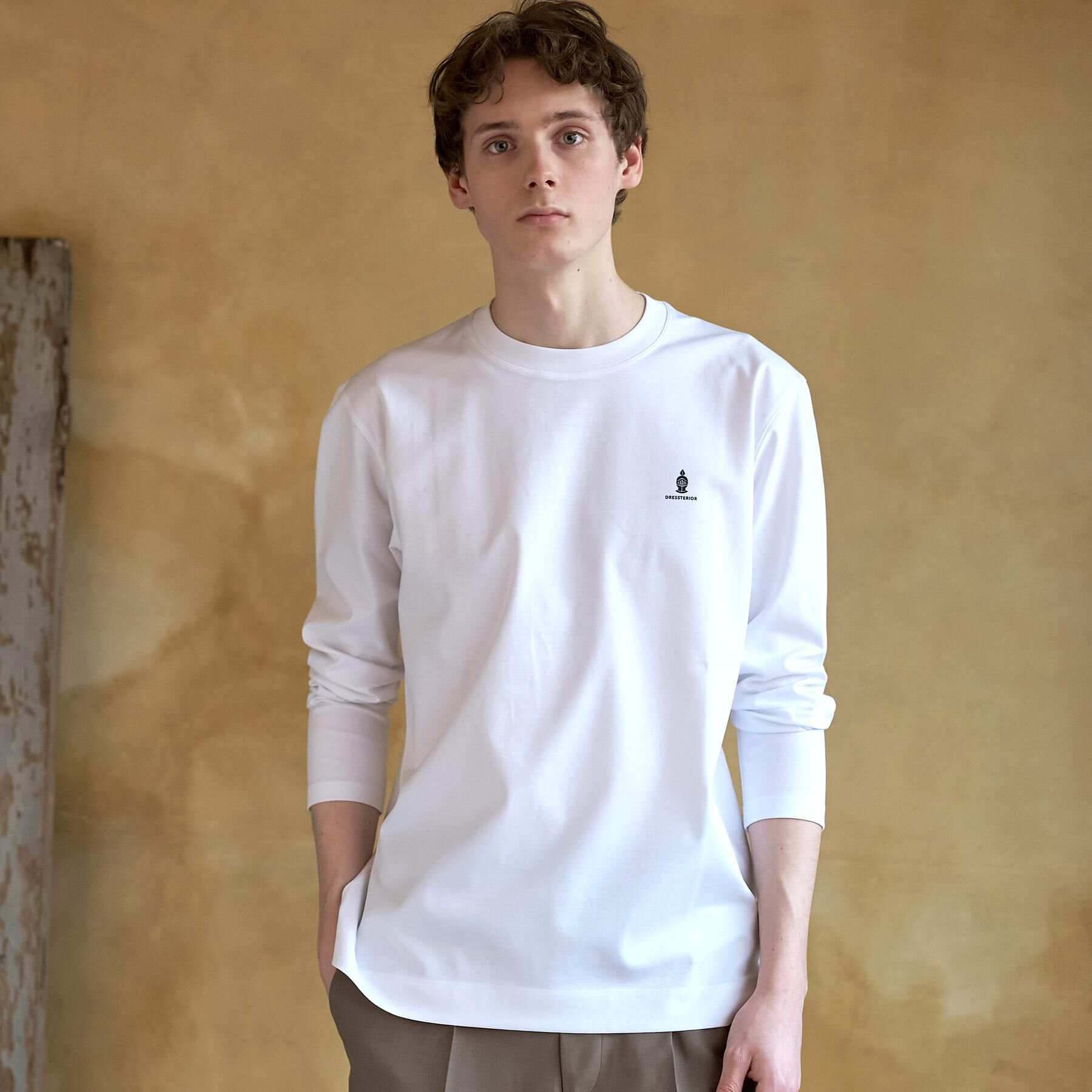 DRESSTERIOR「【接触冷感/UVカット/抗菌防臭/しわ防止】クールデオドラント ロングTシャツ」|Tシャツ・カットソー|