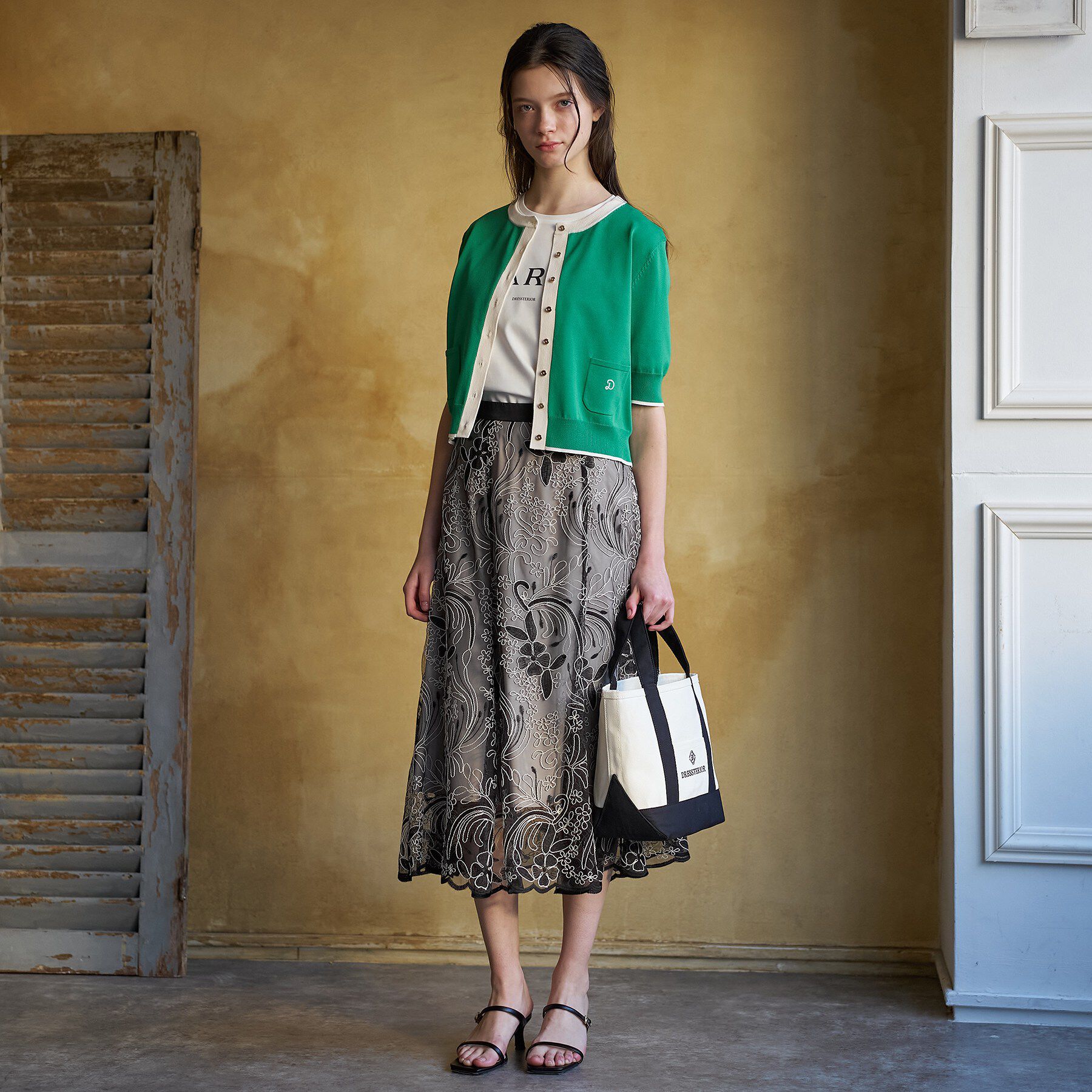 DRESSTERIOR「【otonaMUSE5月号掲載/UVカット/ウォッシャブル】クールタッチ コンビ カーディガン」|カーディガン|